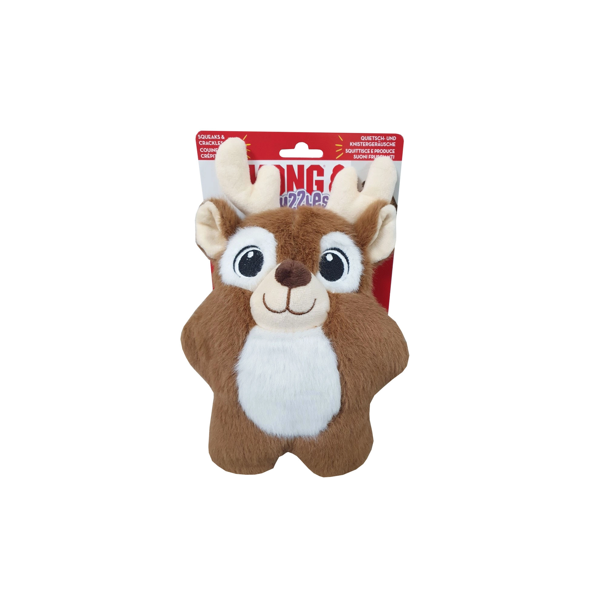 KONG Holiday Snuzzle Játék Rénszarvas M