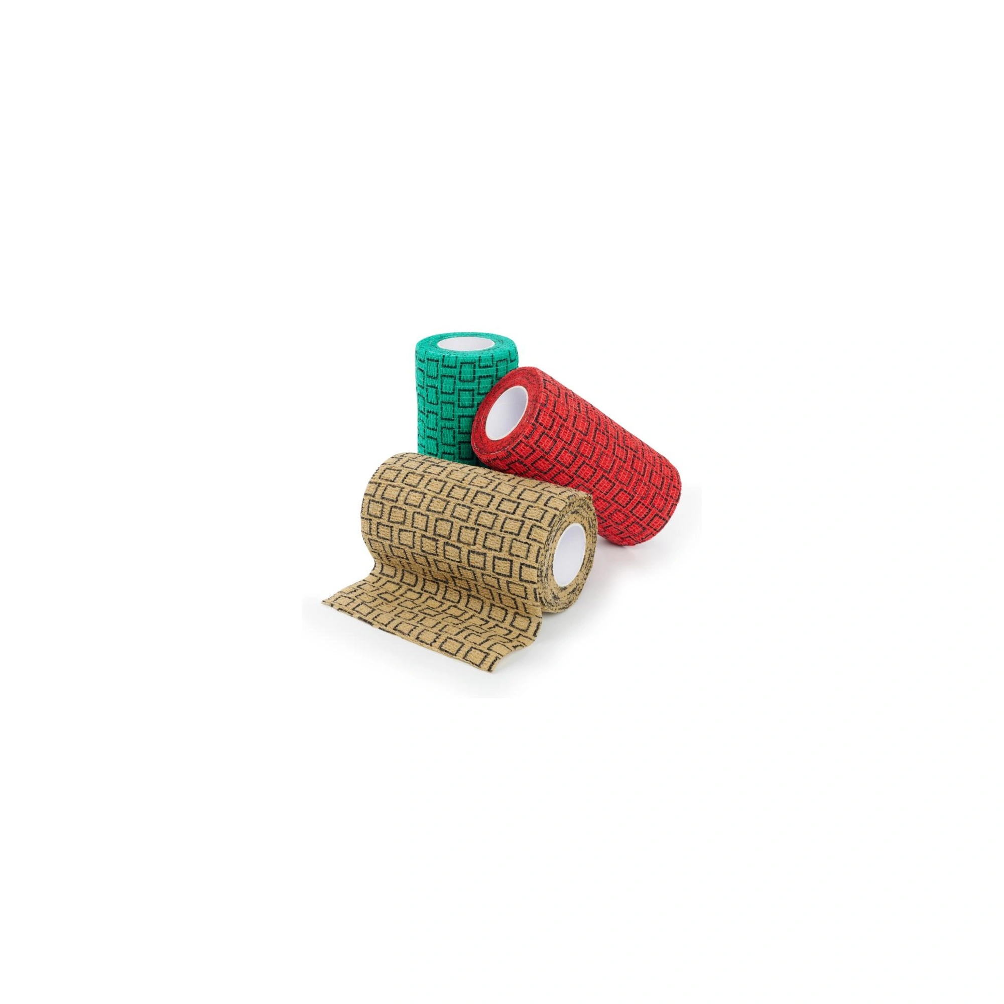 KRUUSE SafeVet® Öntapadós Rugalmas Pólya, 10 cm x 4,5 m, 3 szín keveréke, 10 db/csomag