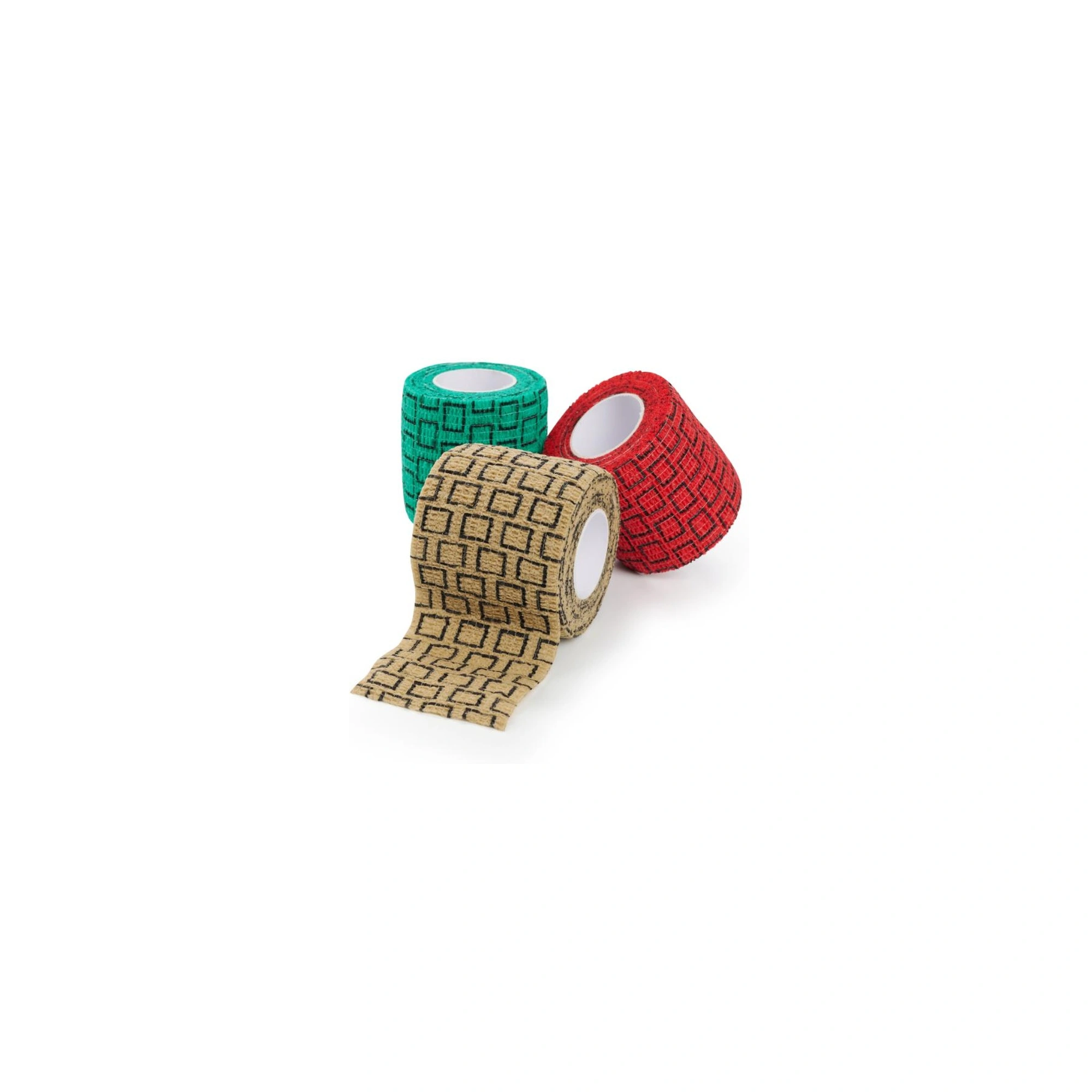 KRUUSE SafeVet® Öntapadós Rugalmas Pólya, 5 cm x 4,5 m, 3 szín keveréke, 10 db/csomag