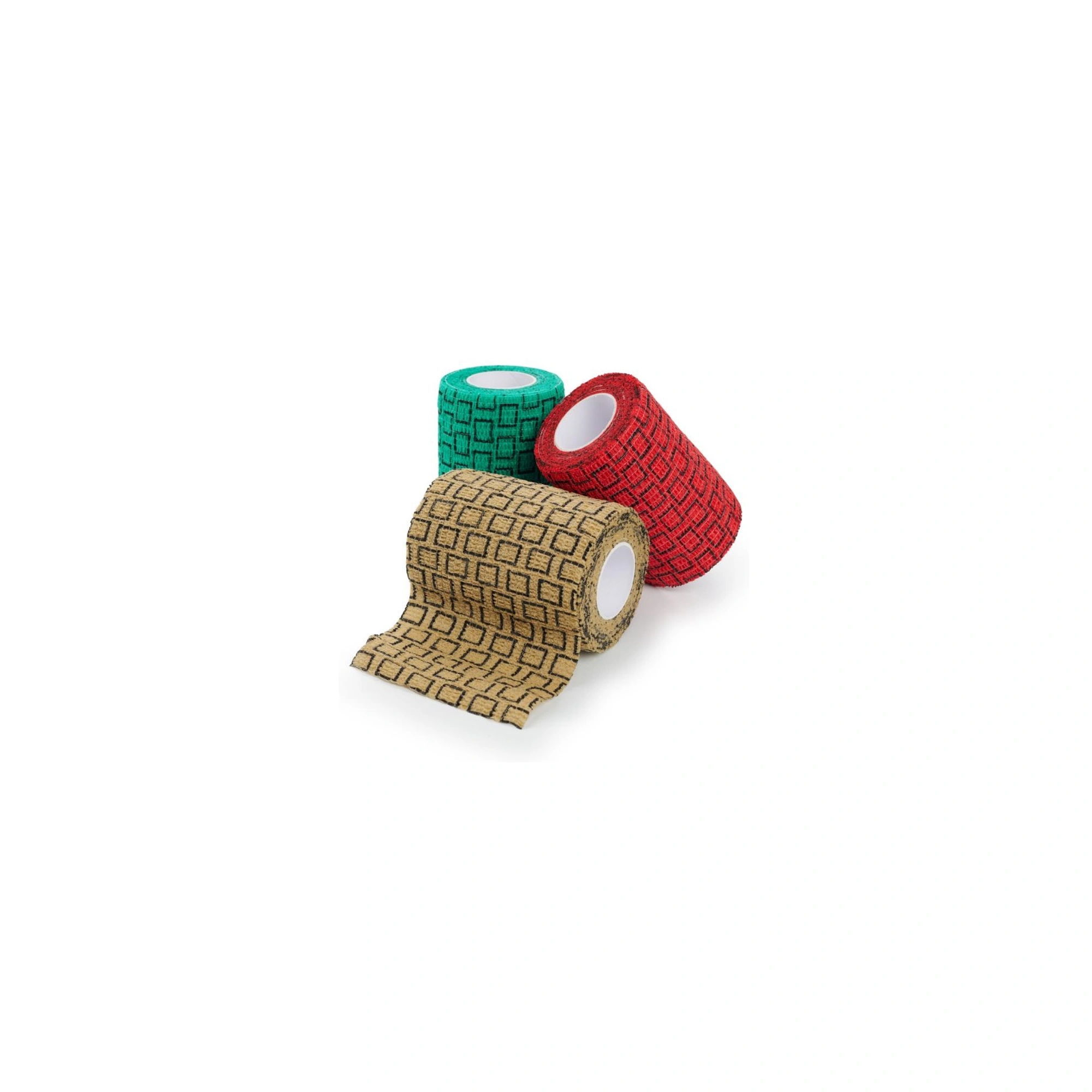 KRUUSE SafeVet® Öntapadós Rugalmas Pólya, 7,5 cm x 4,5 m, 3 szín keveréke, 10 db/csomag