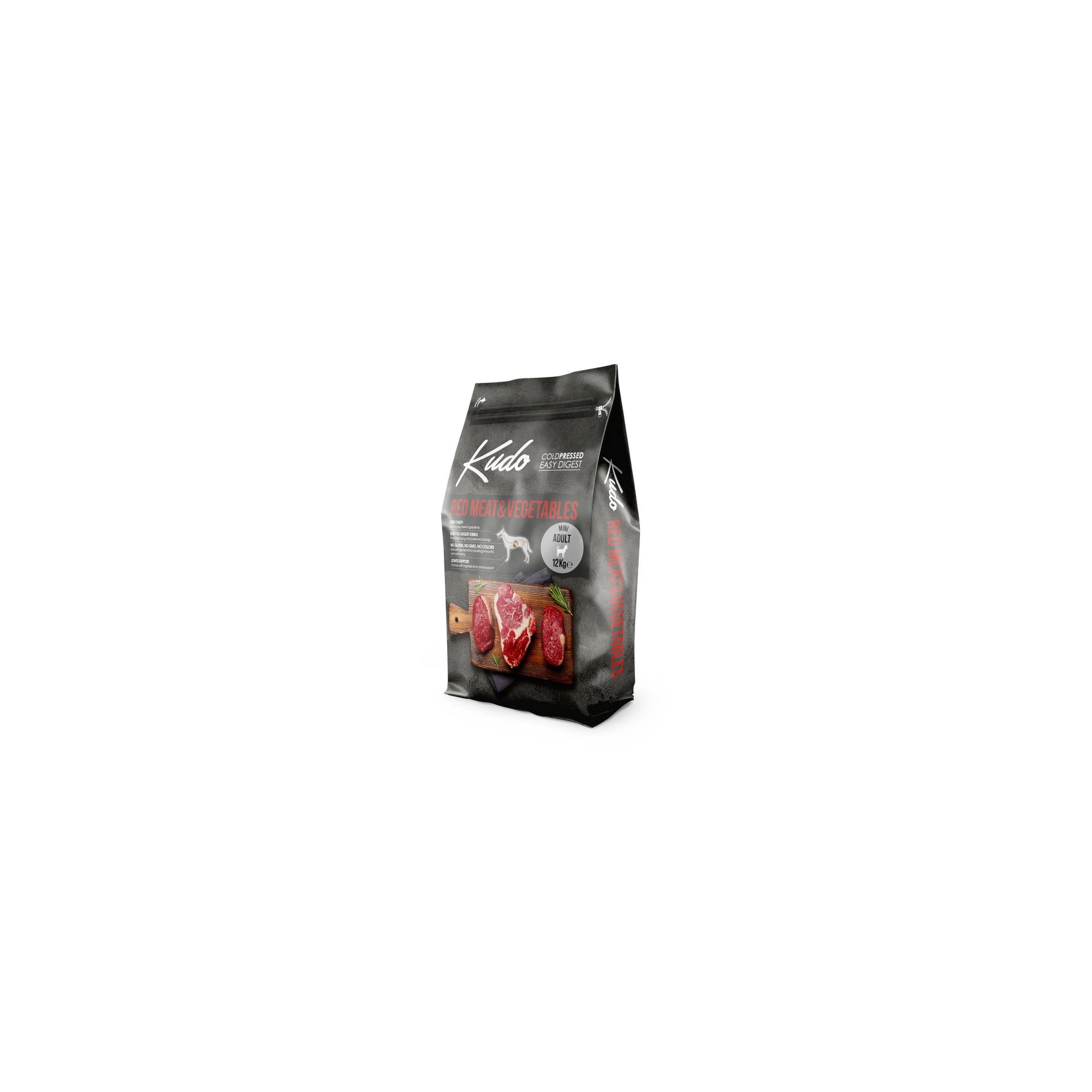 Kudo Low Grain Adult Red Meat/Vegetables Mini száraz kutyatáp vörös hús, zöldség 12kg