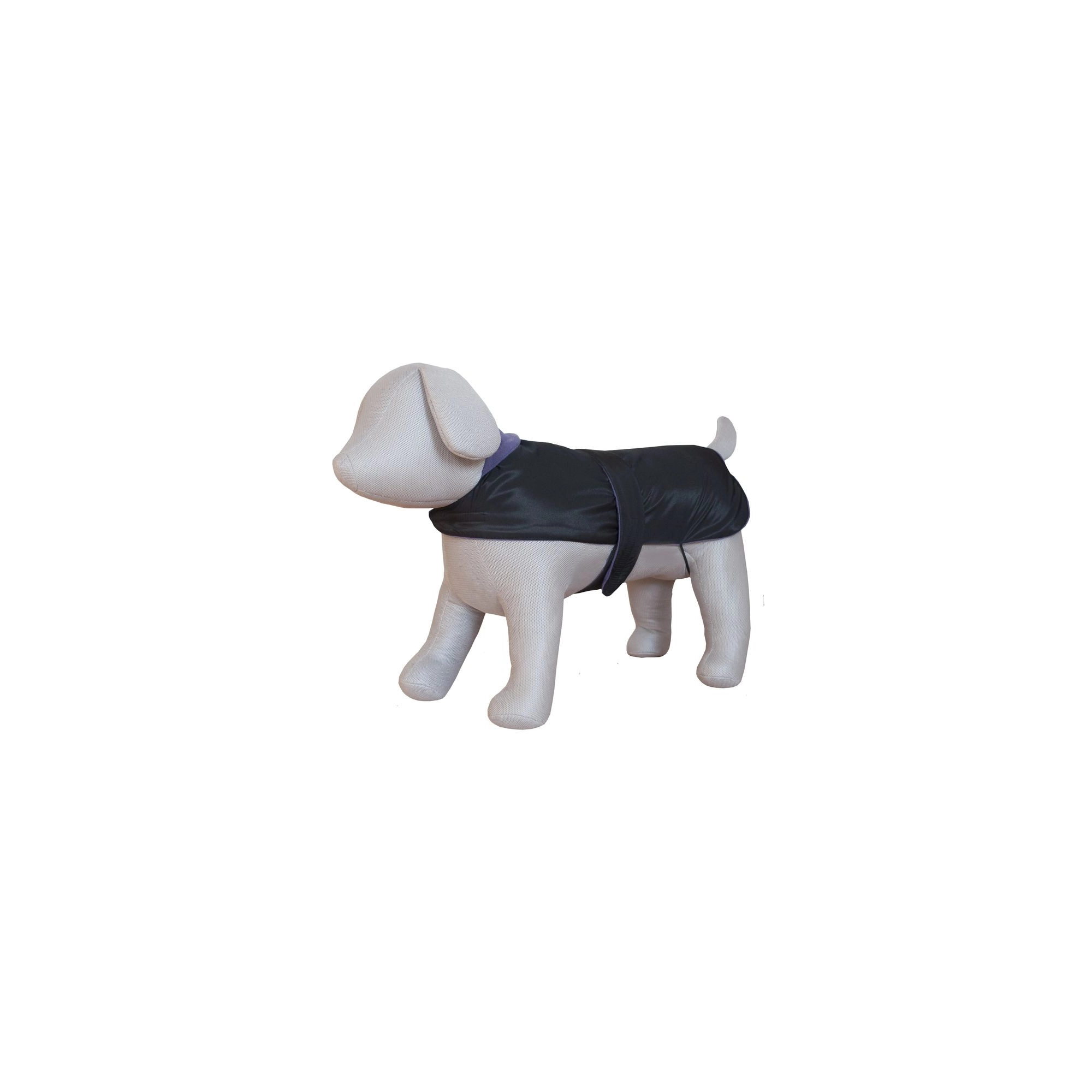 Kutyaruha Vizlepergetős,Tépőzáras 25cm/30-38cm Fekete