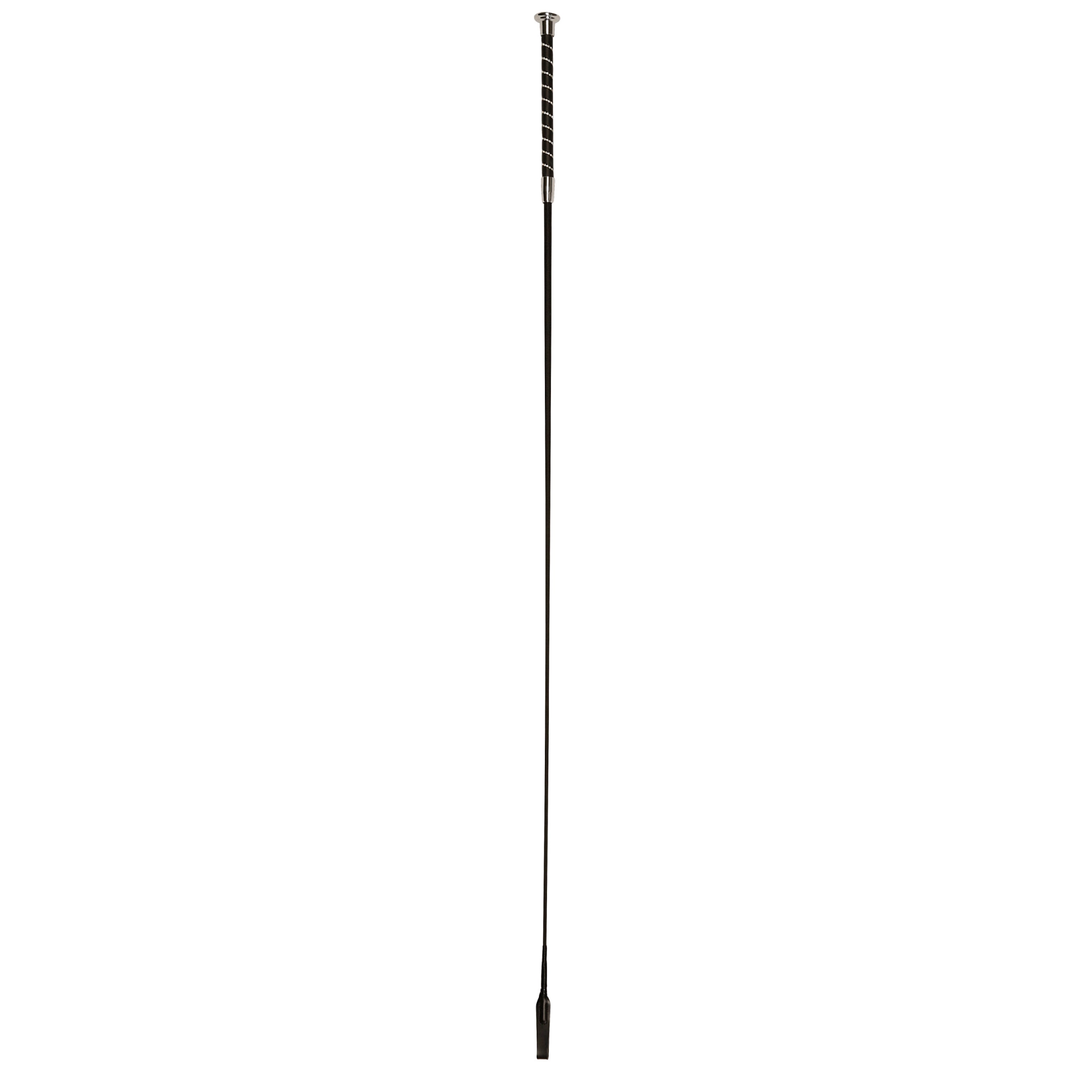 Lovaglópálca glitter, fekete, 120 cm