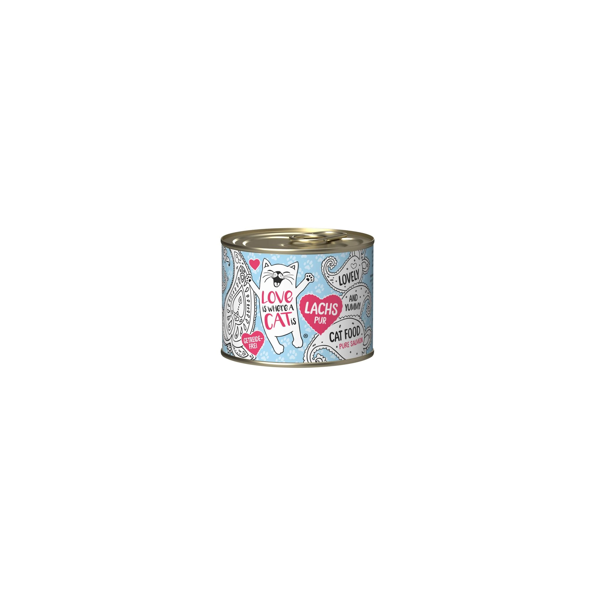 Love is where a cat is konzerv 190g Lazac