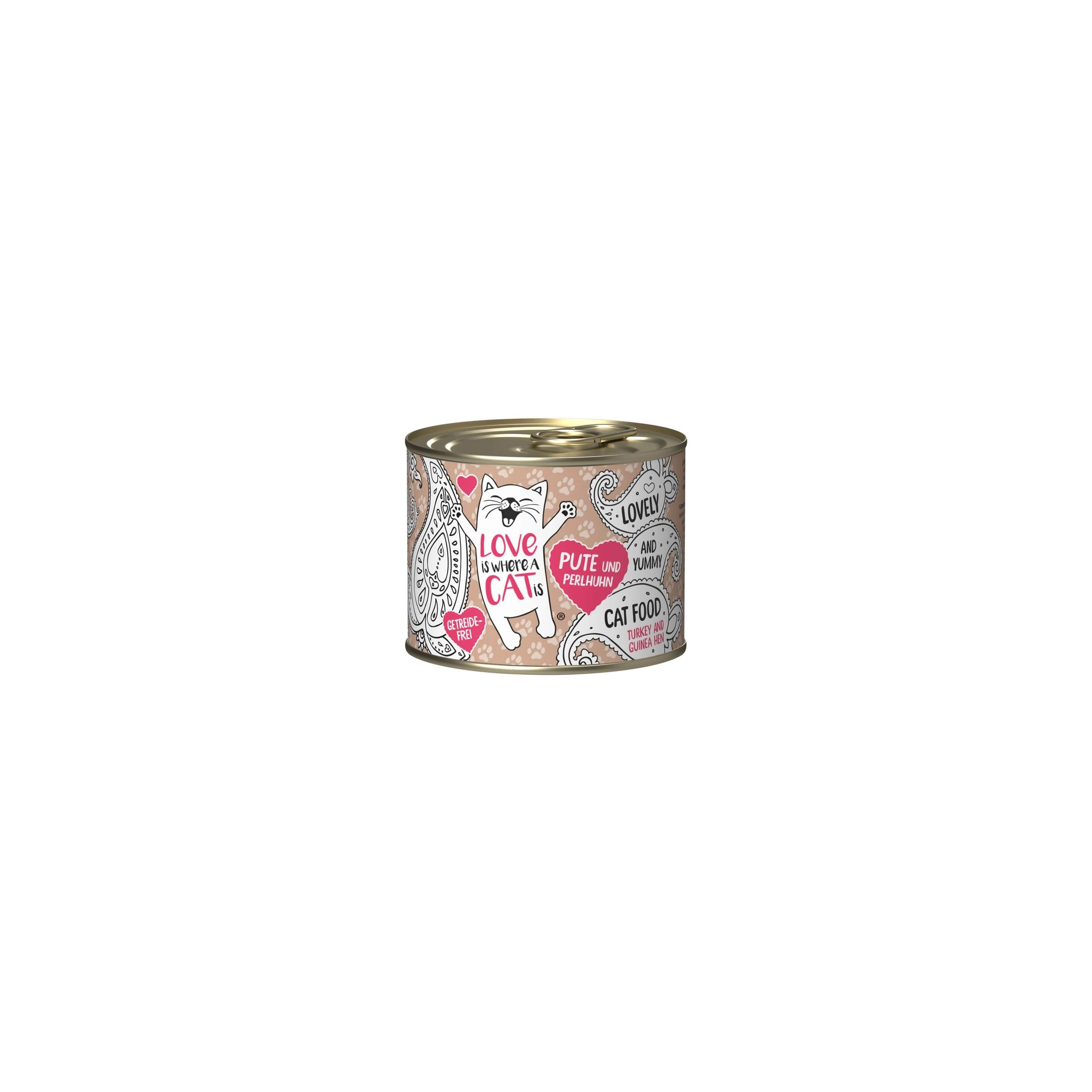 Love is where a cat is konzerv 200g Pulyka és Gyöngytyúk