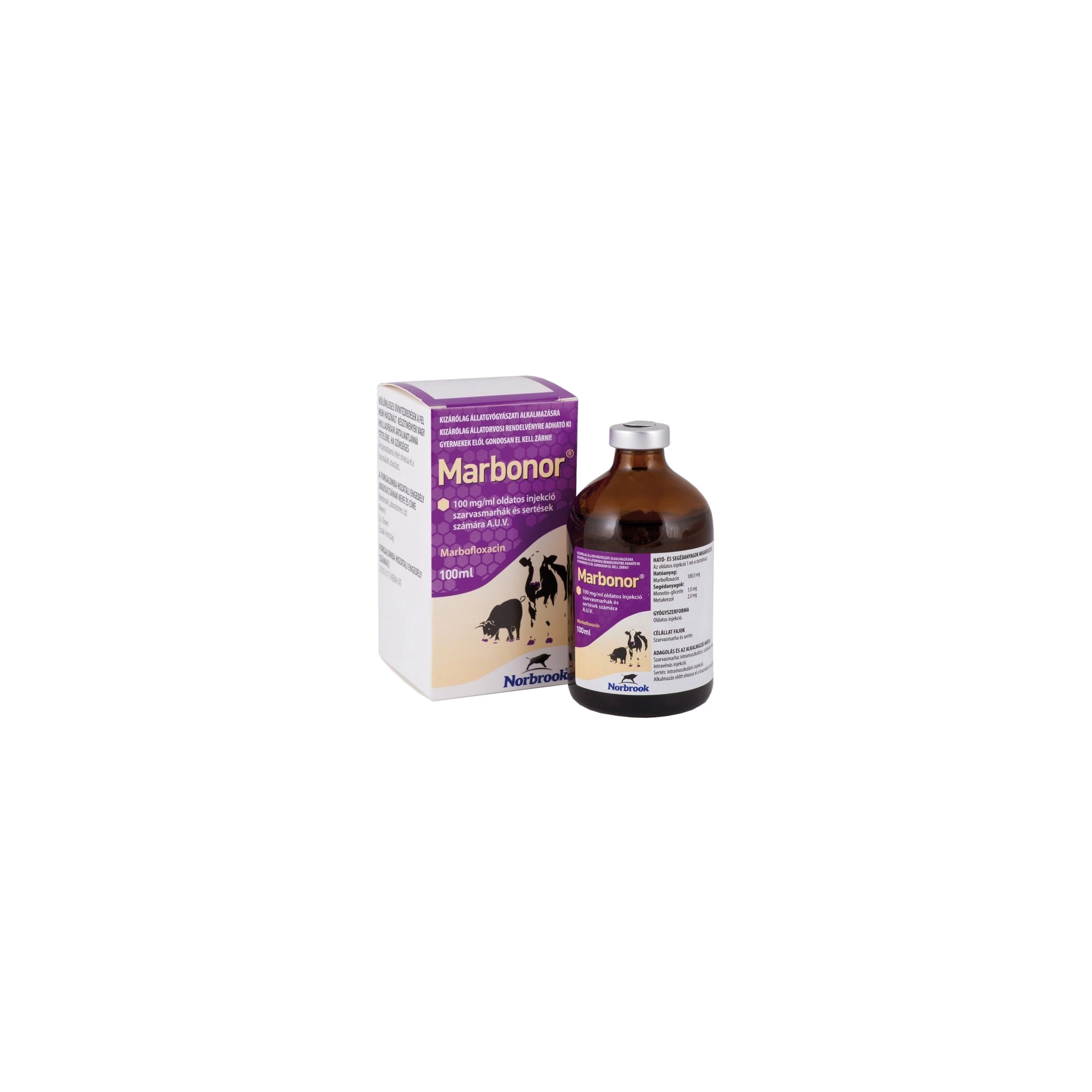 Marbonor injekció 100 ml
