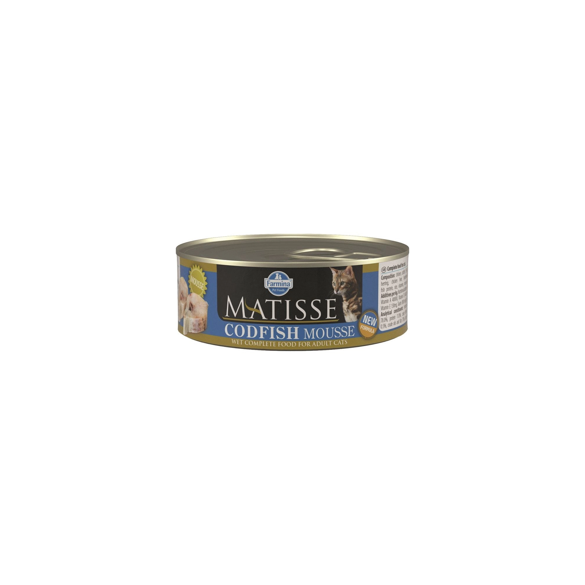 Matisse Cat konzerv Mousse Tőkehal 85g
