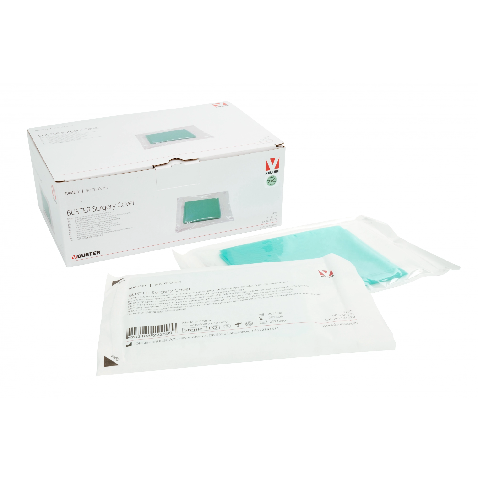 Műtéti kendő steril 60x90 cm Buster