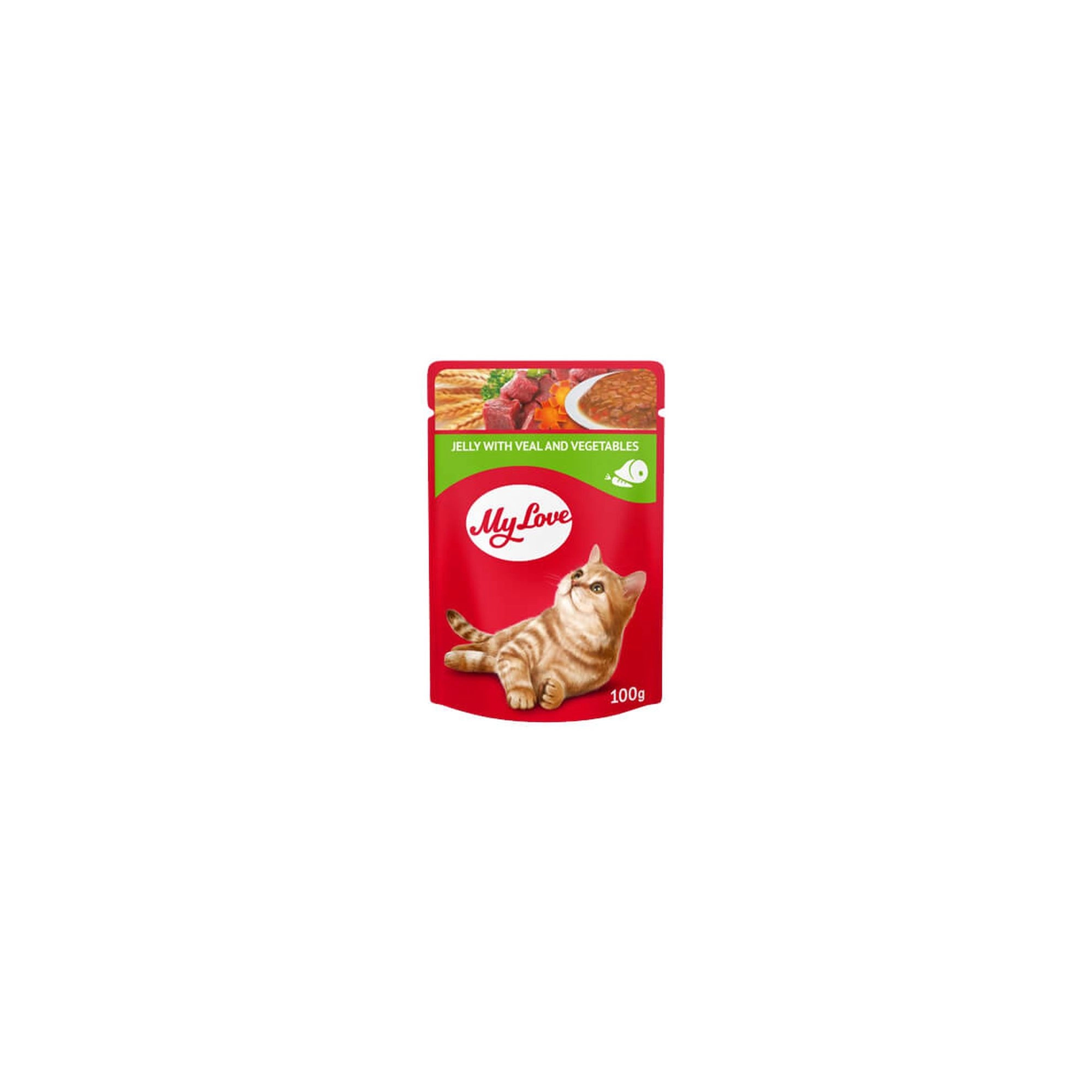 My Love Alutasakos Macskaeledel Borjú és Zöldség Zselében 100g