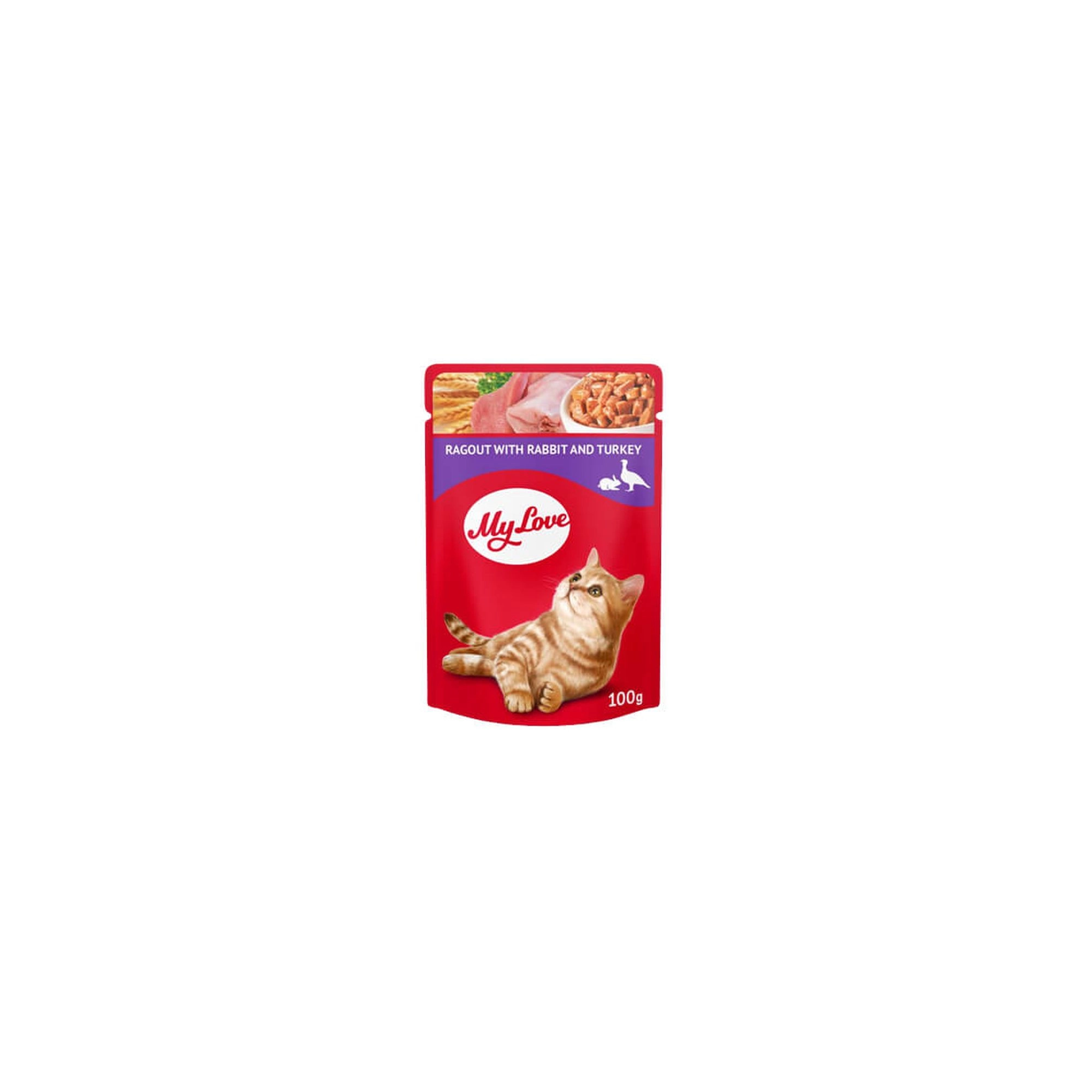 My Love Alutasakos Macskaeledel Nyúl és Pulyka Ragu 100g