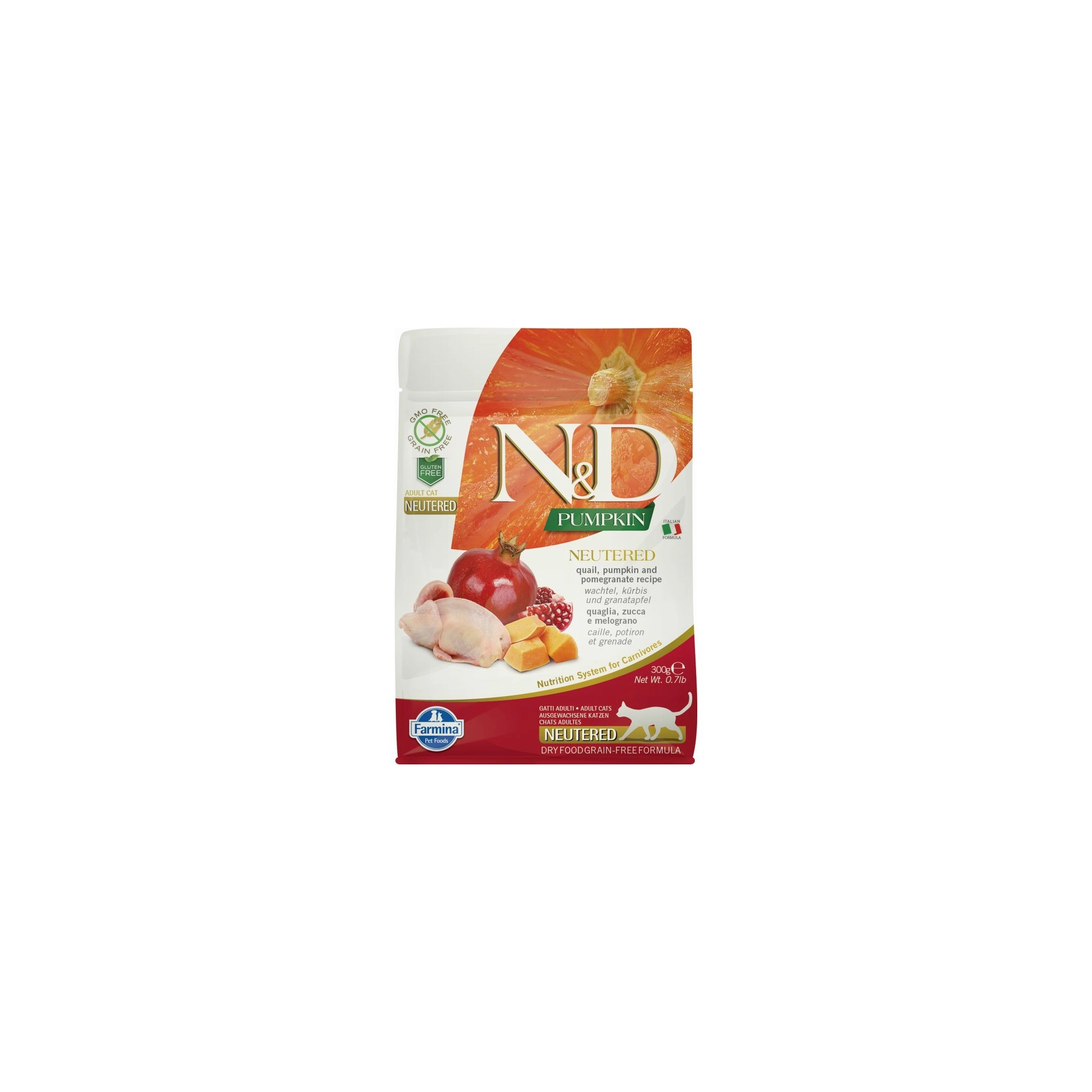 N&D Cat Grain Free Pumpkin fürj ivatalanított 300g