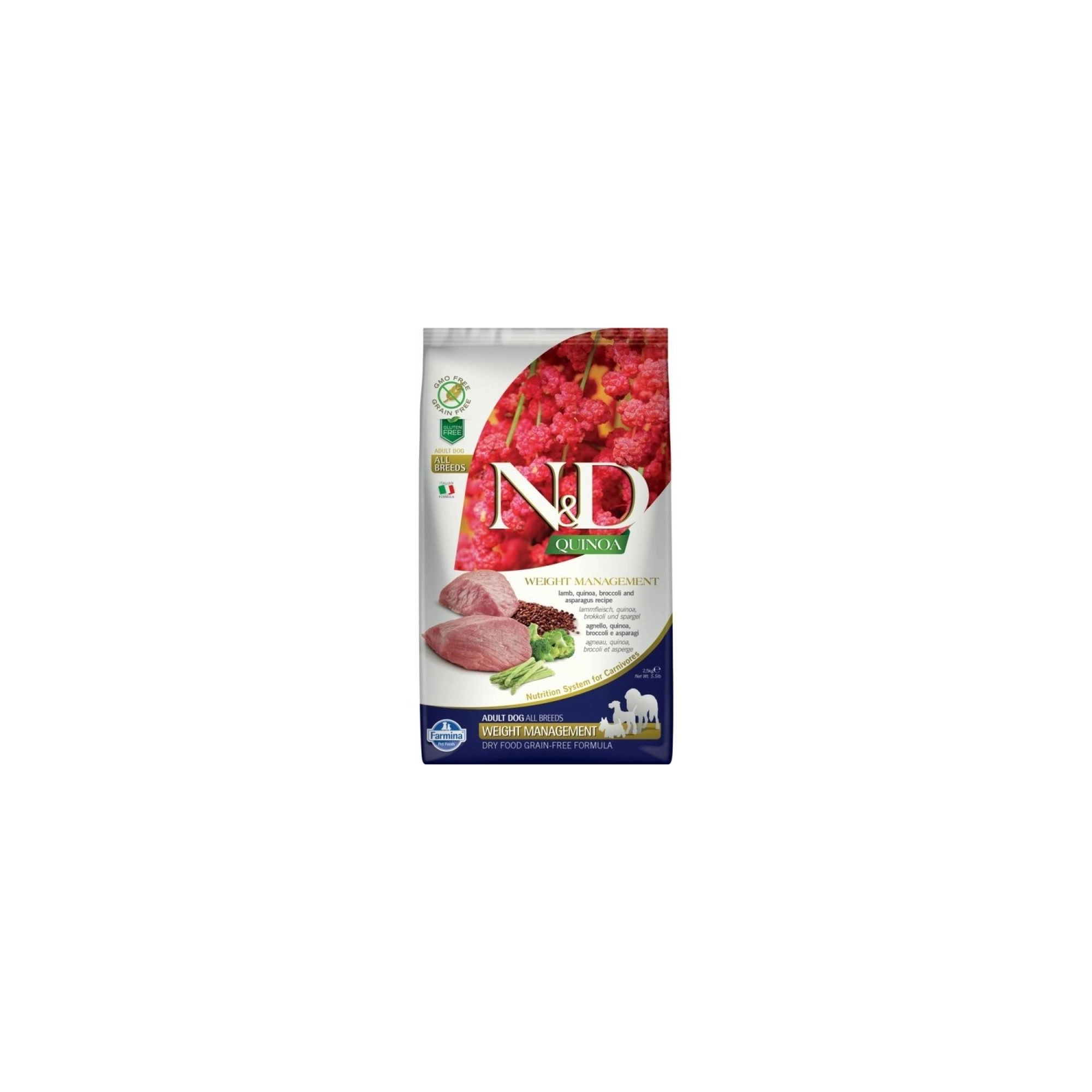 N&D Dog Quinoa Weight Management bárány 2,5kg