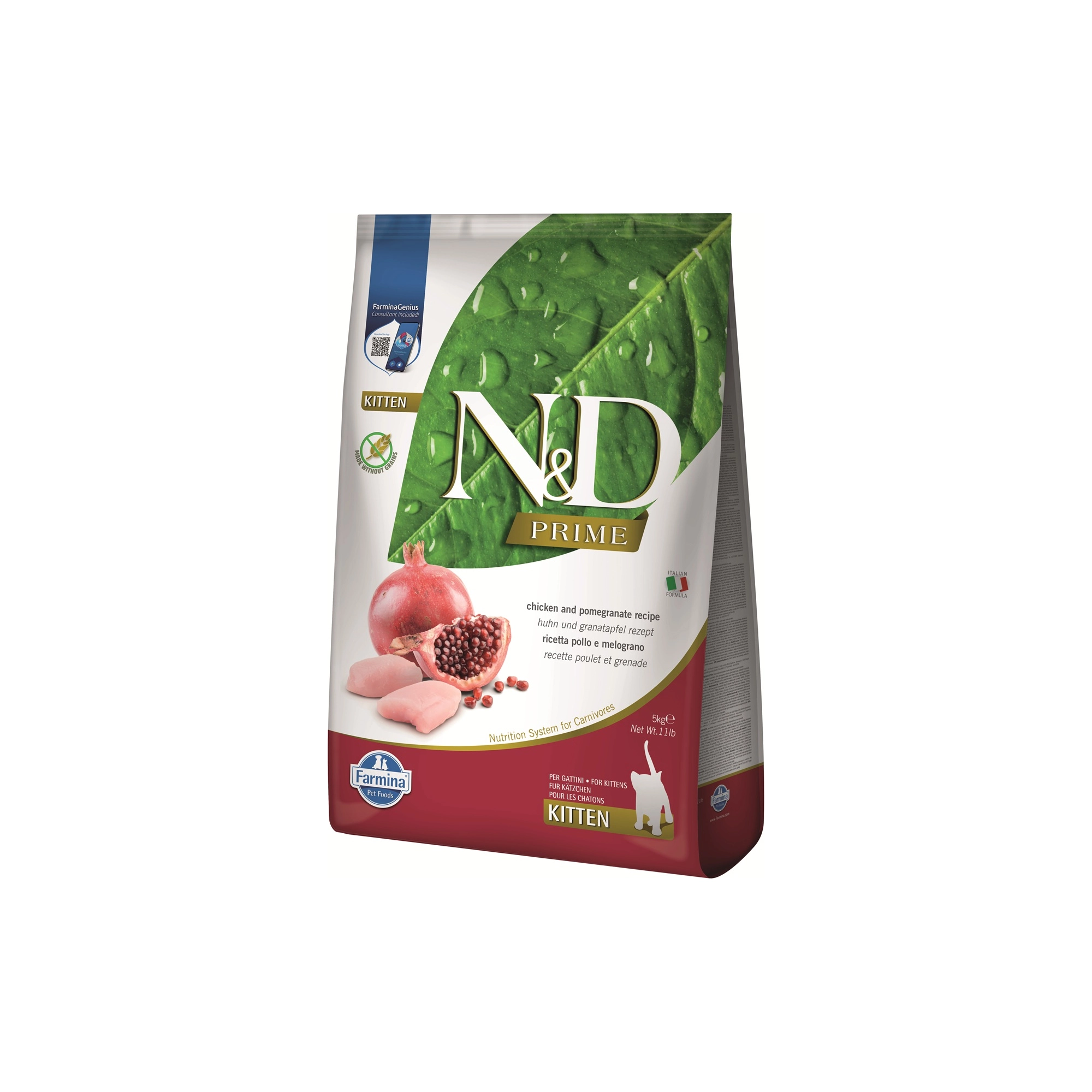 N&D Prime Cat csirke&gránátalma Kitten 5kg
