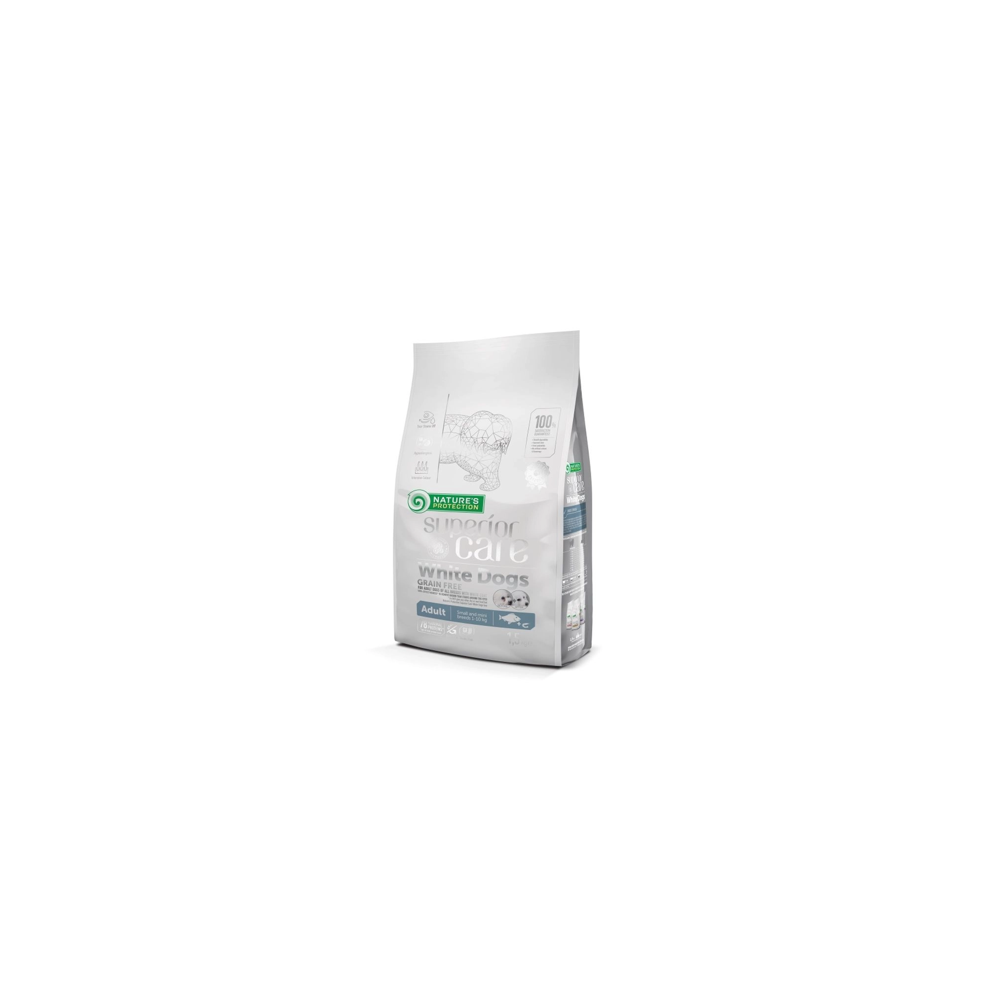 Natures Protection Dog Adult SC White Grain Free White fish Small & mini 1,5kg
