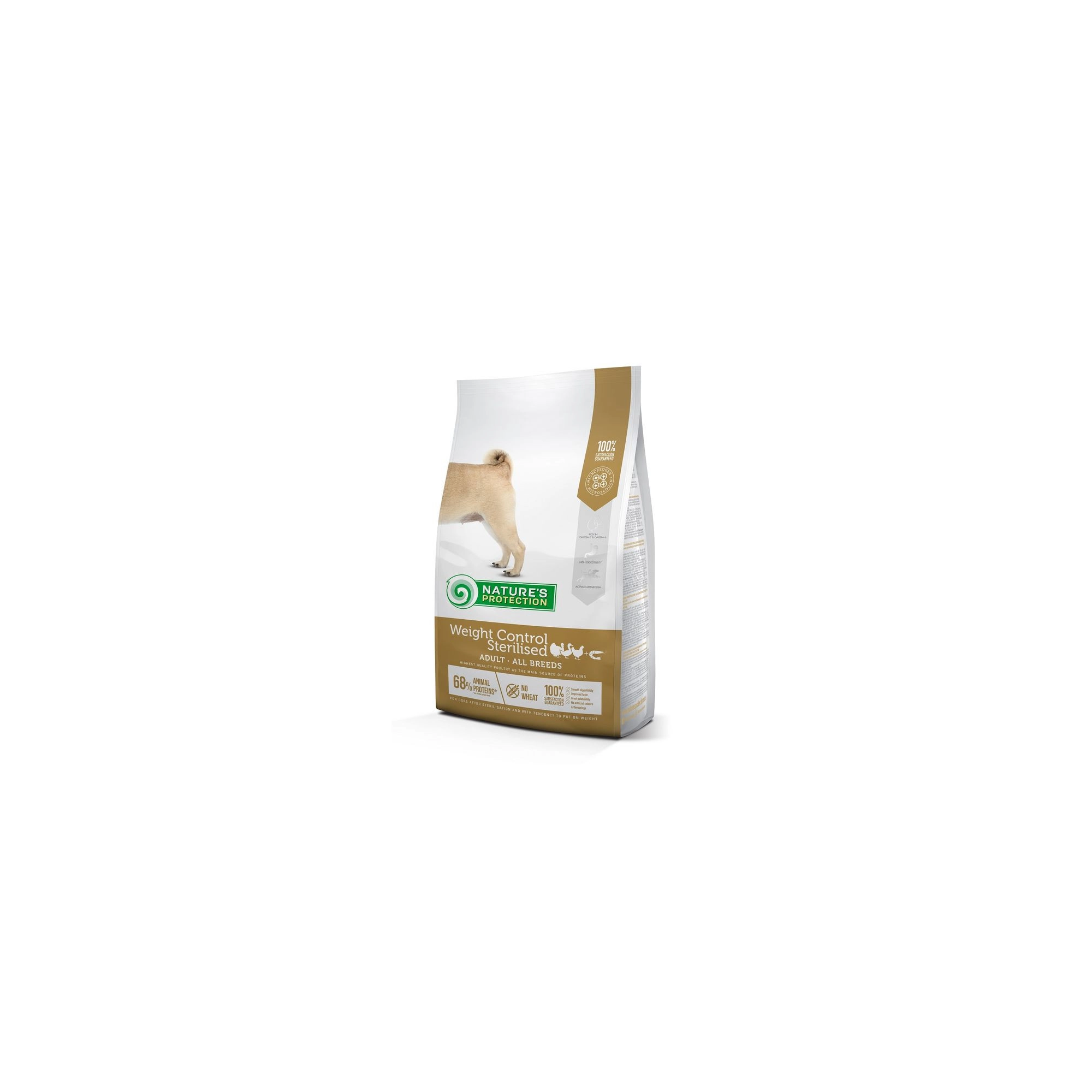 Natures Protection Dog Weight Control Sterilised Poultry & krill Adult 12kg