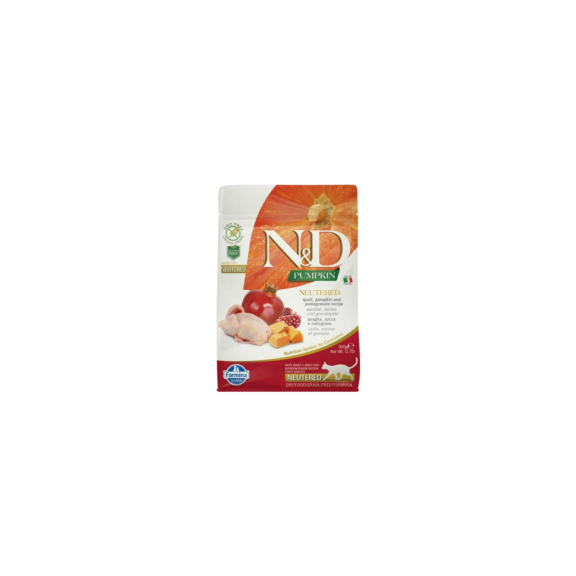 N&D Cat Grain Free Pumpkin fürj ivatalanított 300g