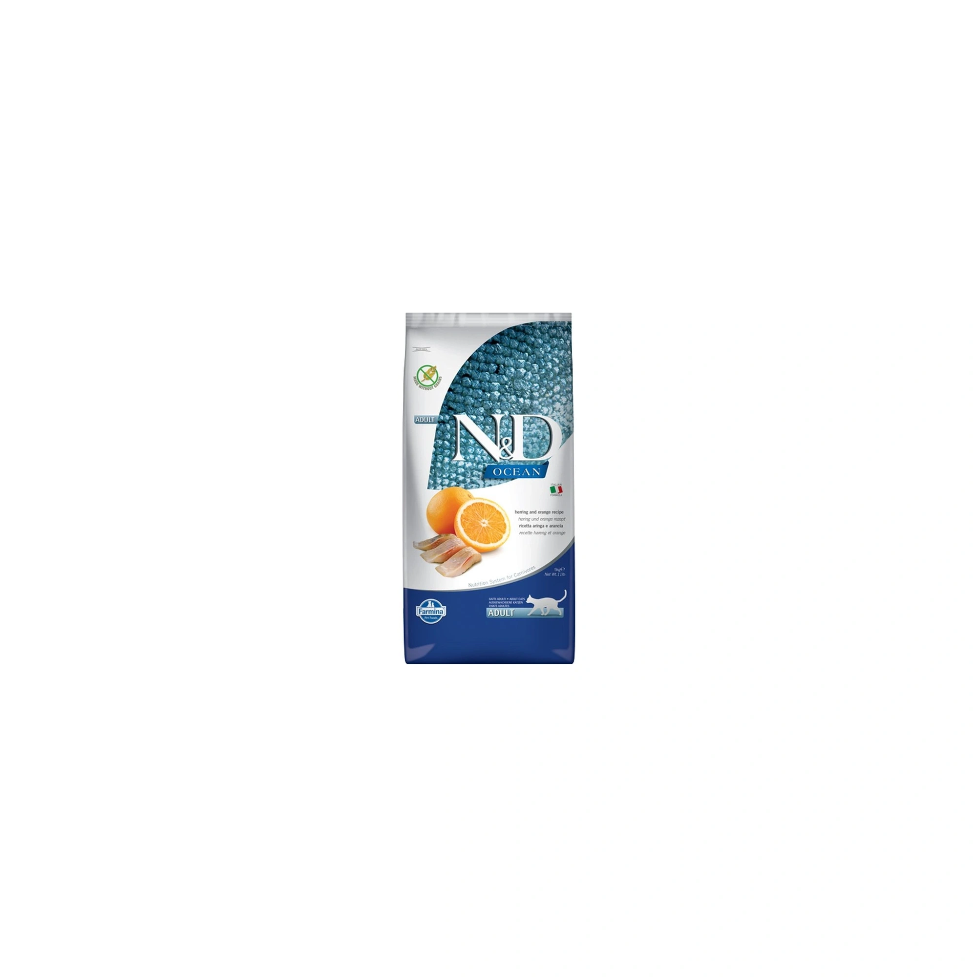 N&D Cat Ocean hering & narancs adult 10kg