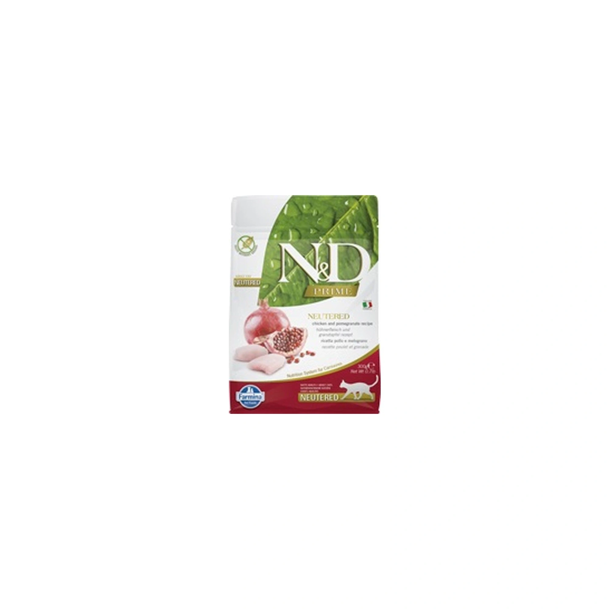 N&D Cat Prime csirke & gránátalma adult ivartalanított 300g