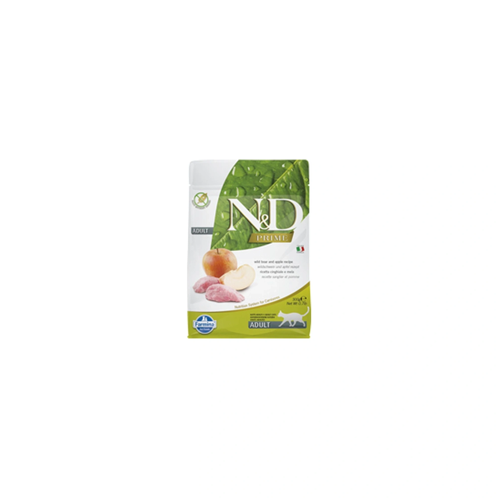 N&D Cat Prime vaddisznó & alma adult 300g