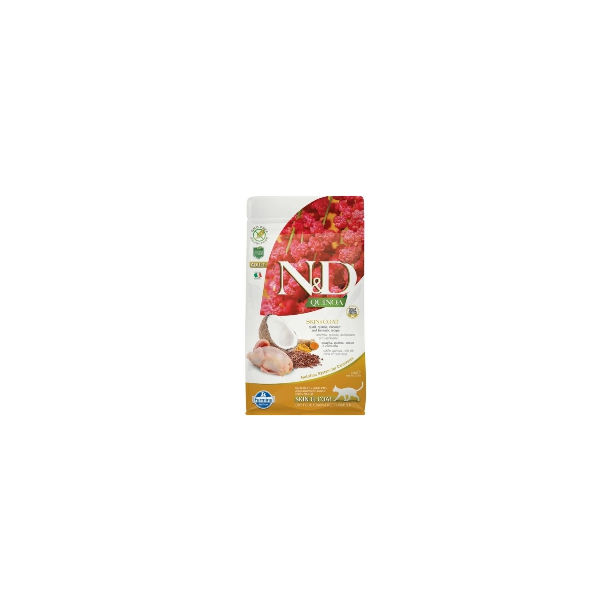 N&D Cat Quinoa Skin & coat fürj 1,5kg