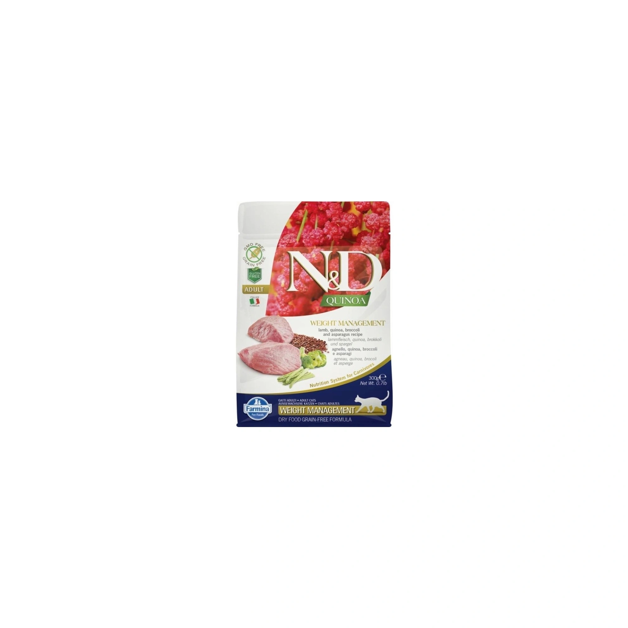 N&D Cat Quinoa Weight Management bárány 300g