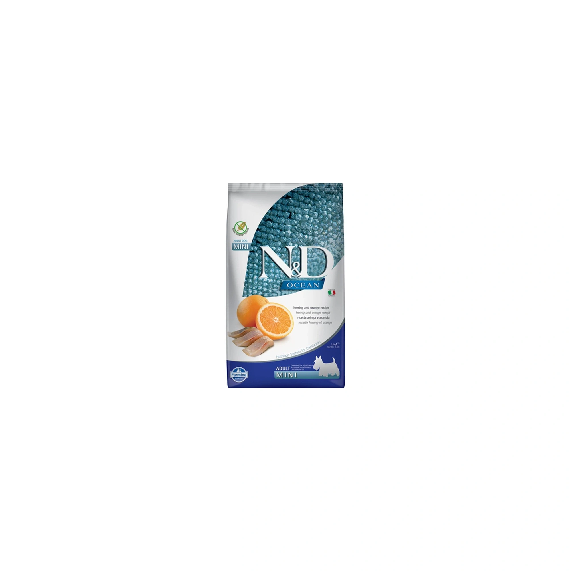 N&D Dog Ocean Adult mini hering & narancs 2,5kg