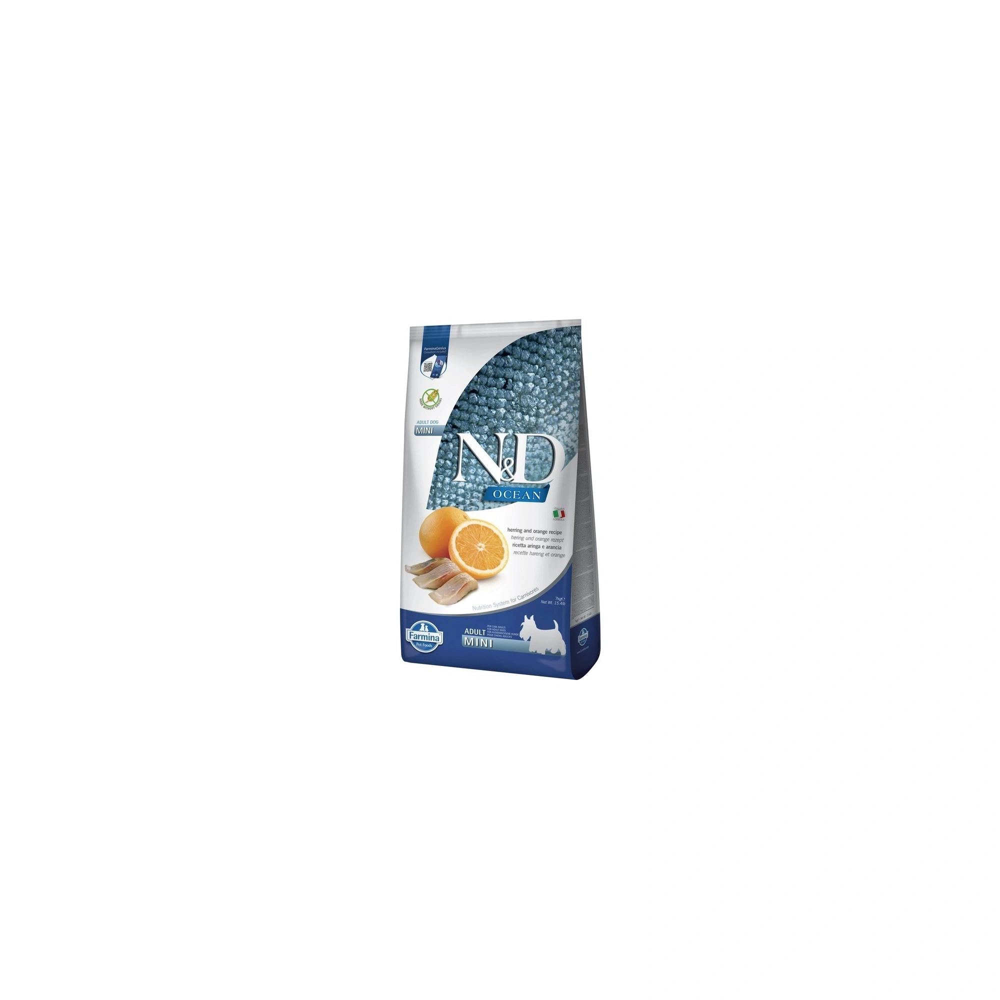 N&D Ocean Dog hering&narancs adult mini 7kg