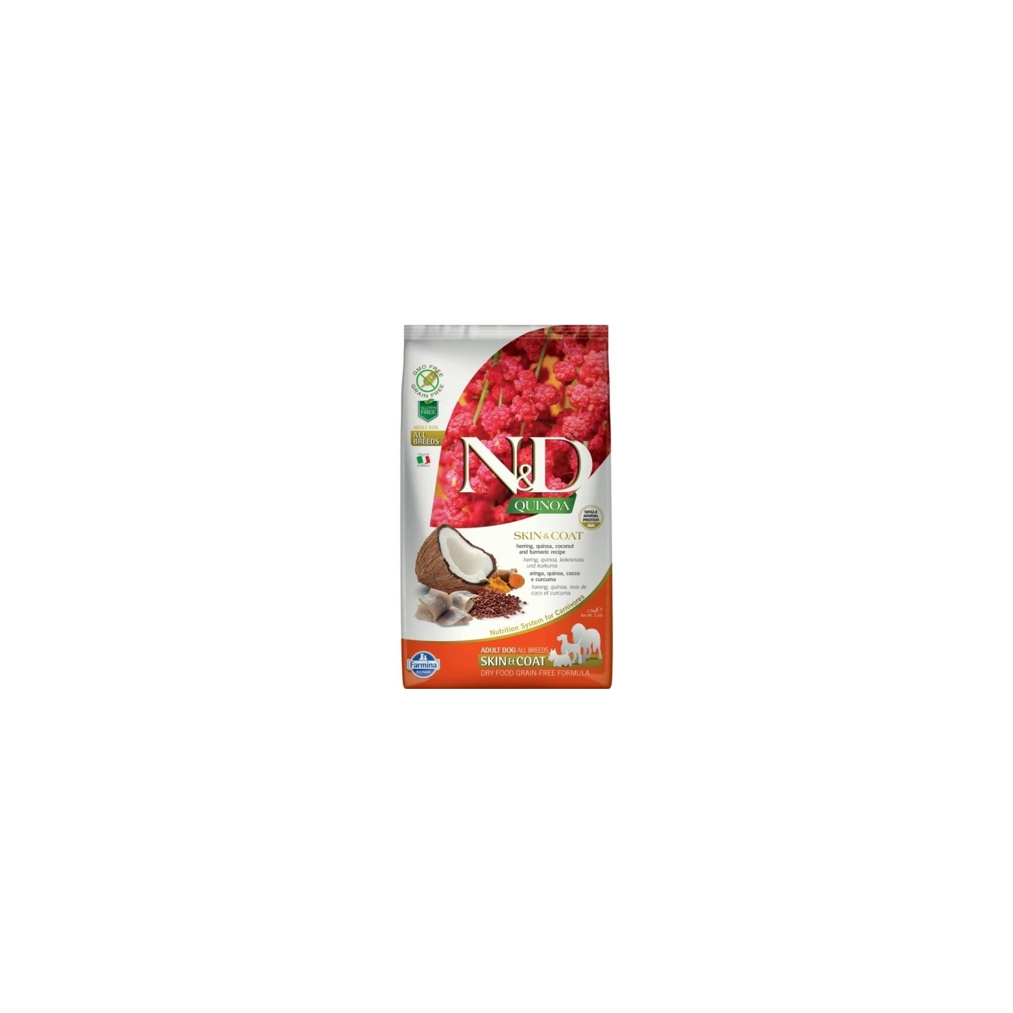 N&D Quinoa Dog Skin & coat hering 2,5kg