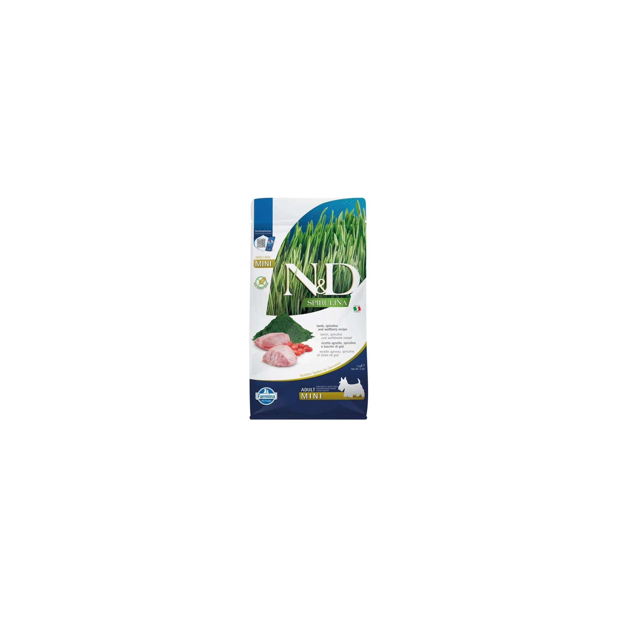 N&D Spirulina Dog bárány adult mini 2kg