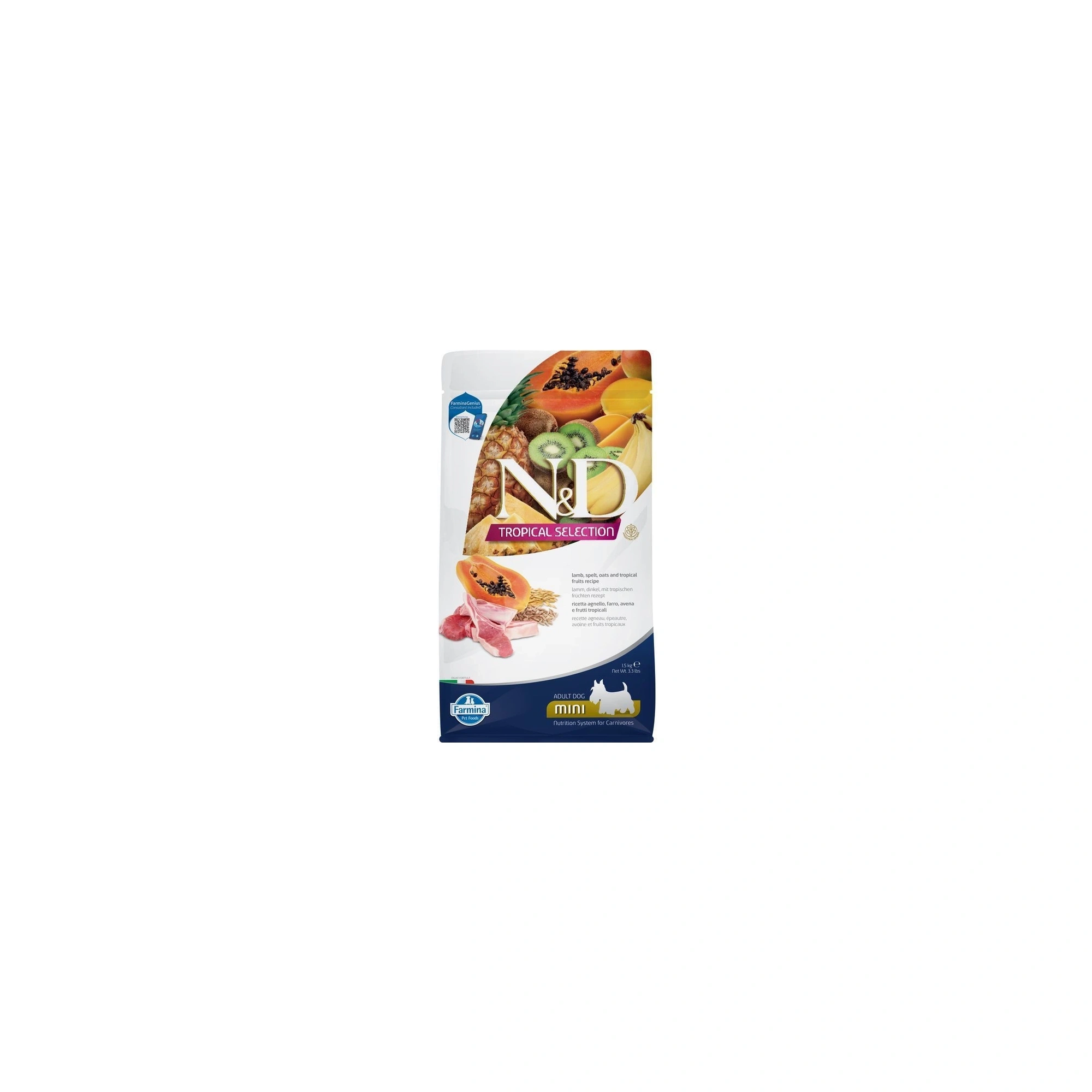 N&D Tropical Selection Dog Lamb Adult Mini 1,5kg