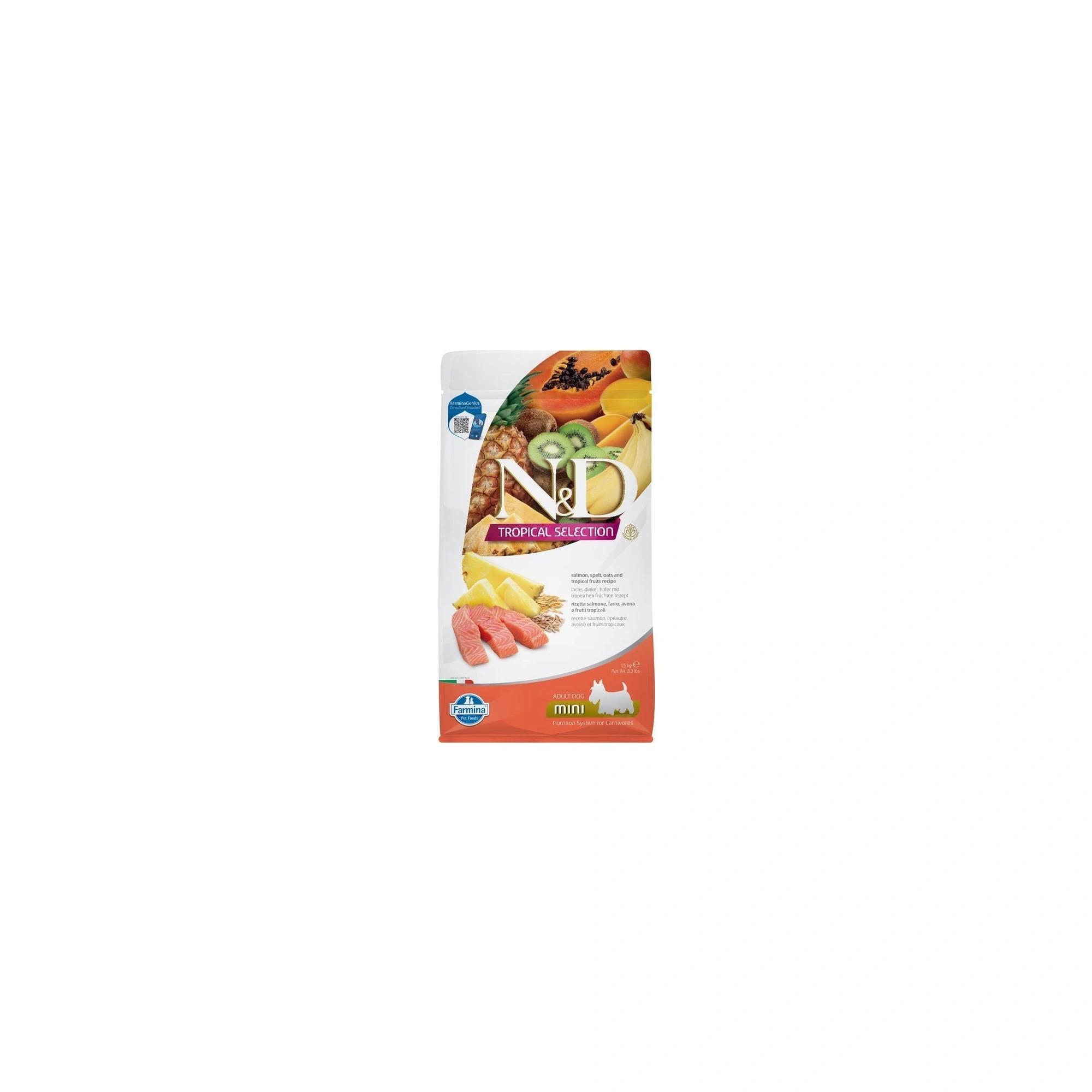 N&D Tropical Selection Dog Salmon Adult Mini 1,5kg