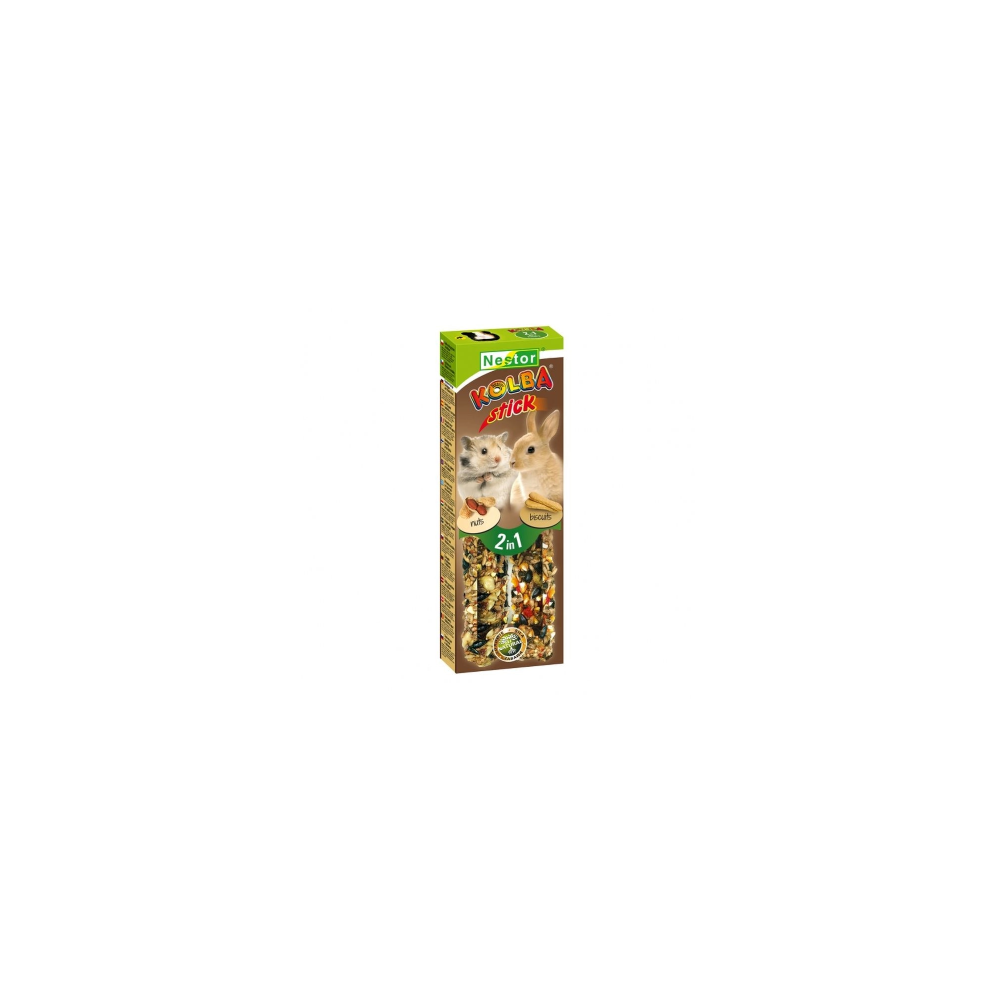 Nestor Dupla Rúd Rágcsálónak Mogyoró+Biscuit 115g