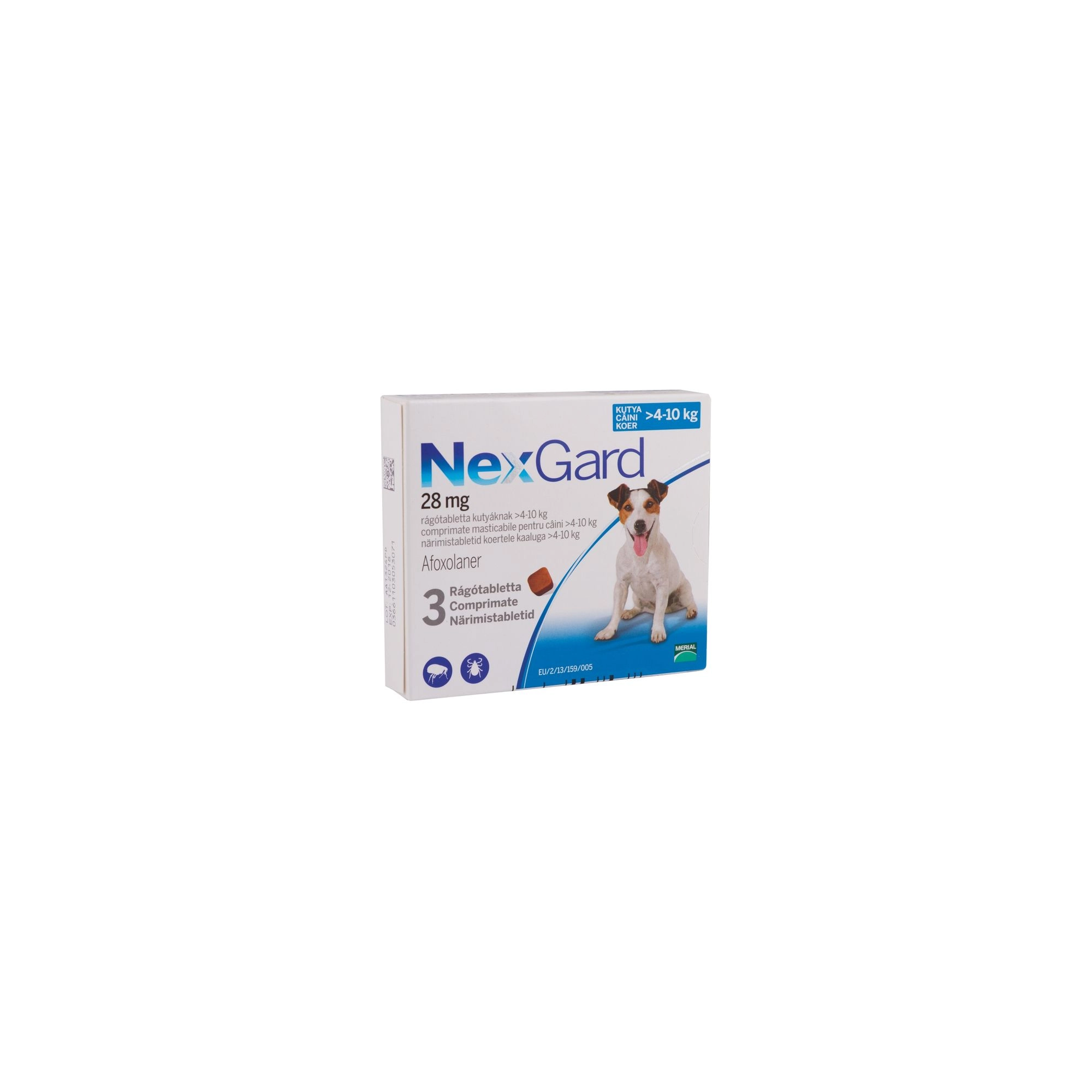 Nexgard kutya M 4-10 kg 3x