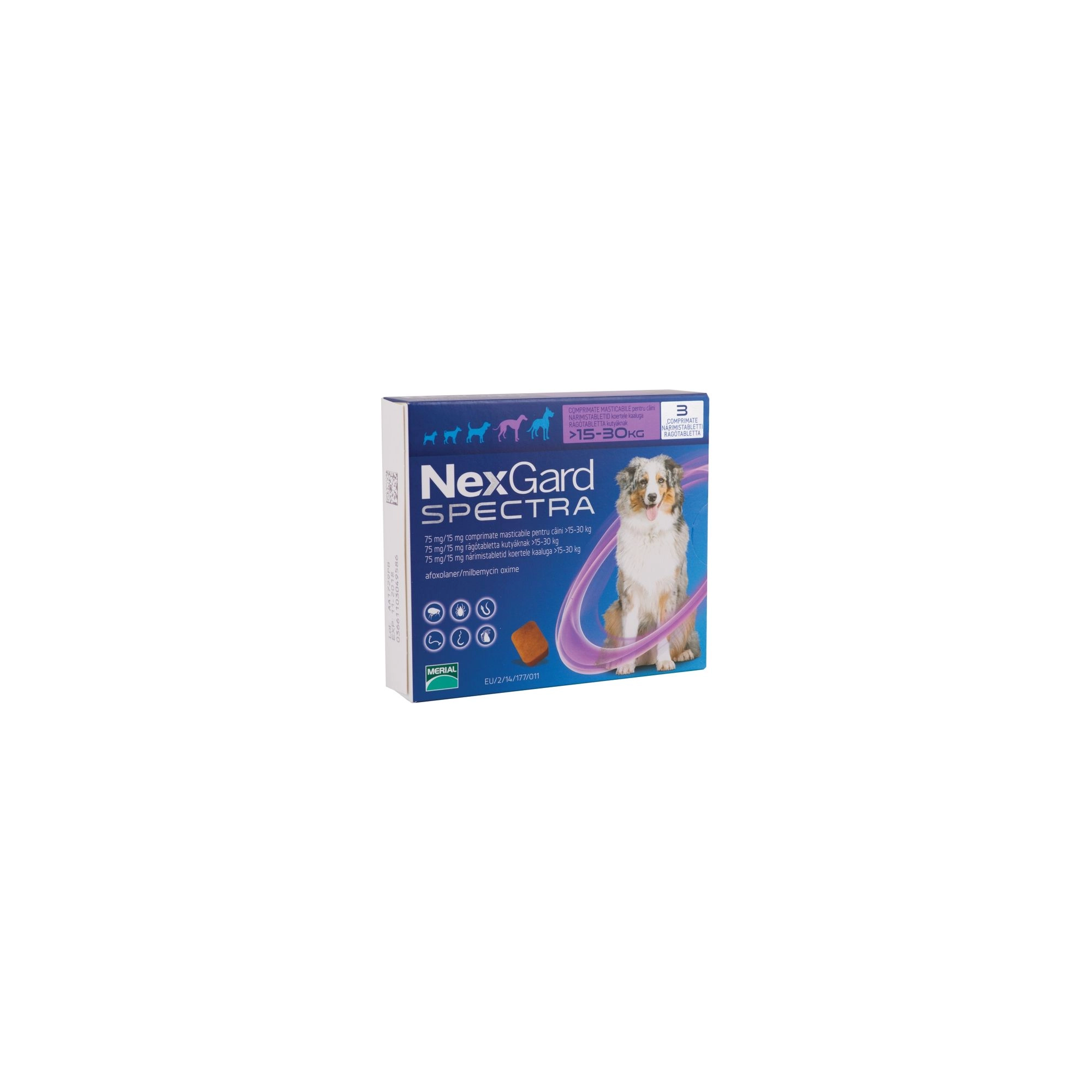 Nexgard Spectra kutya L 15-30 kg 3x