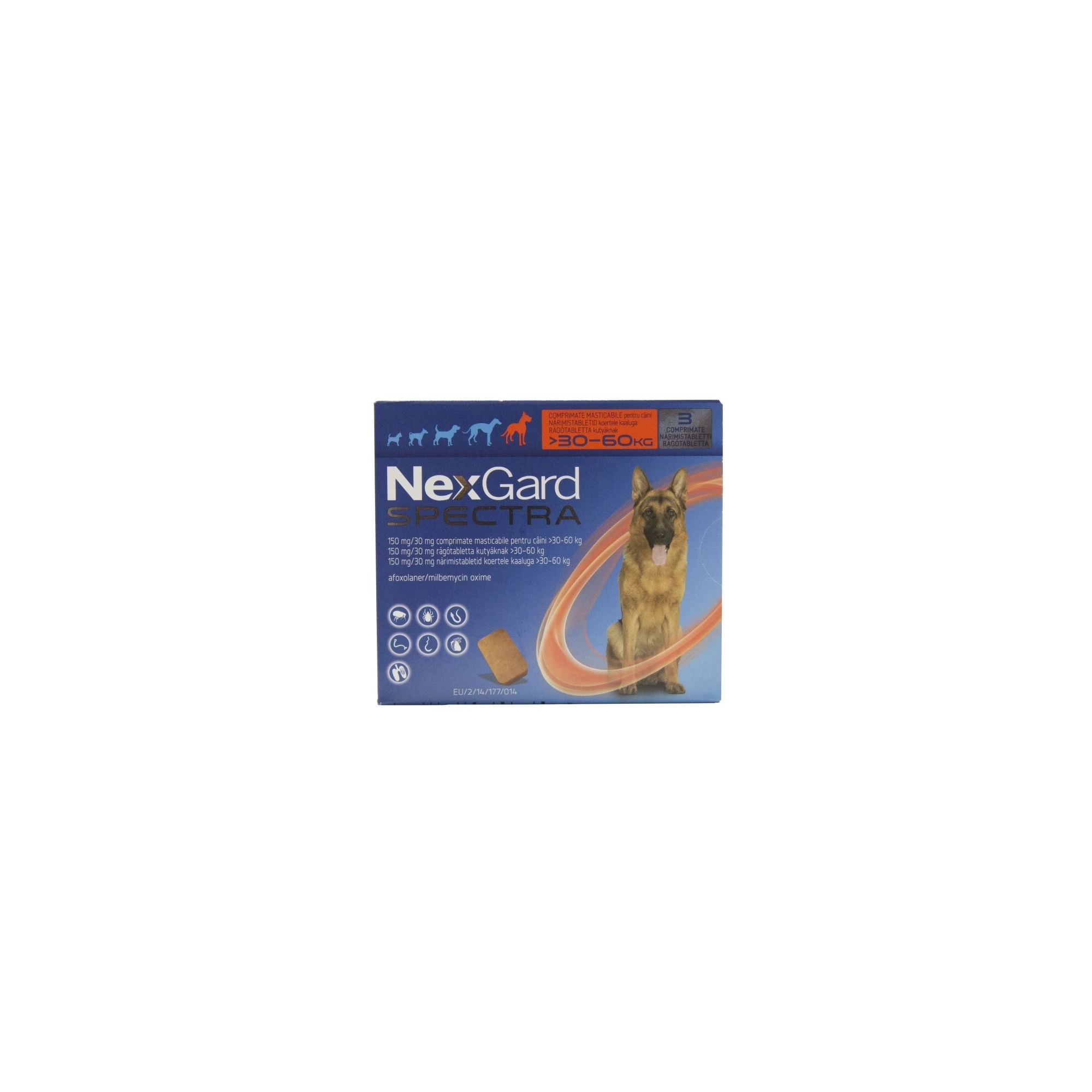 Nexgard Spectra kutya XL 30-60 kg 3x