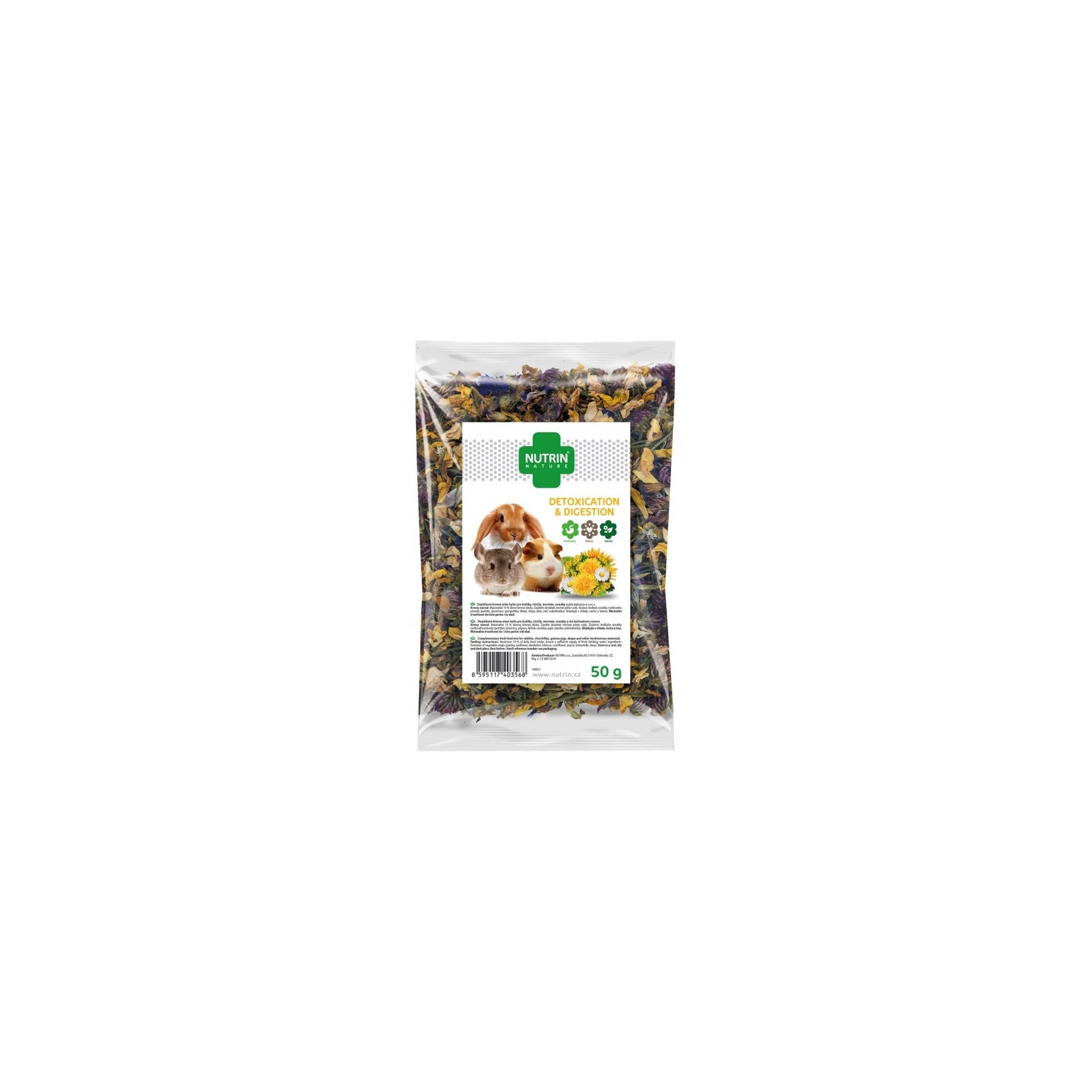 Nutrin Nature Rágcsálóknak, Emésztés És Méregtelenítés 50g
