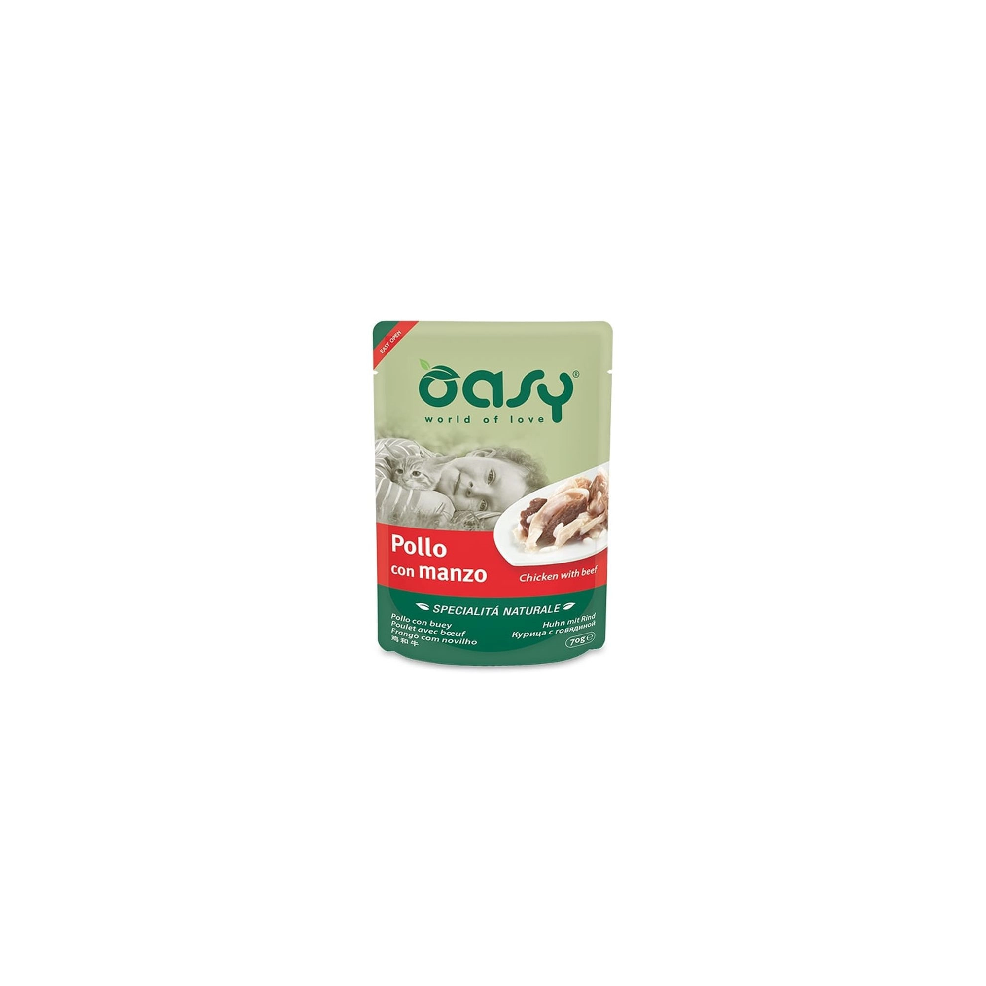 Oasy Cat Alutasak Natural Chicken & Beef 70g