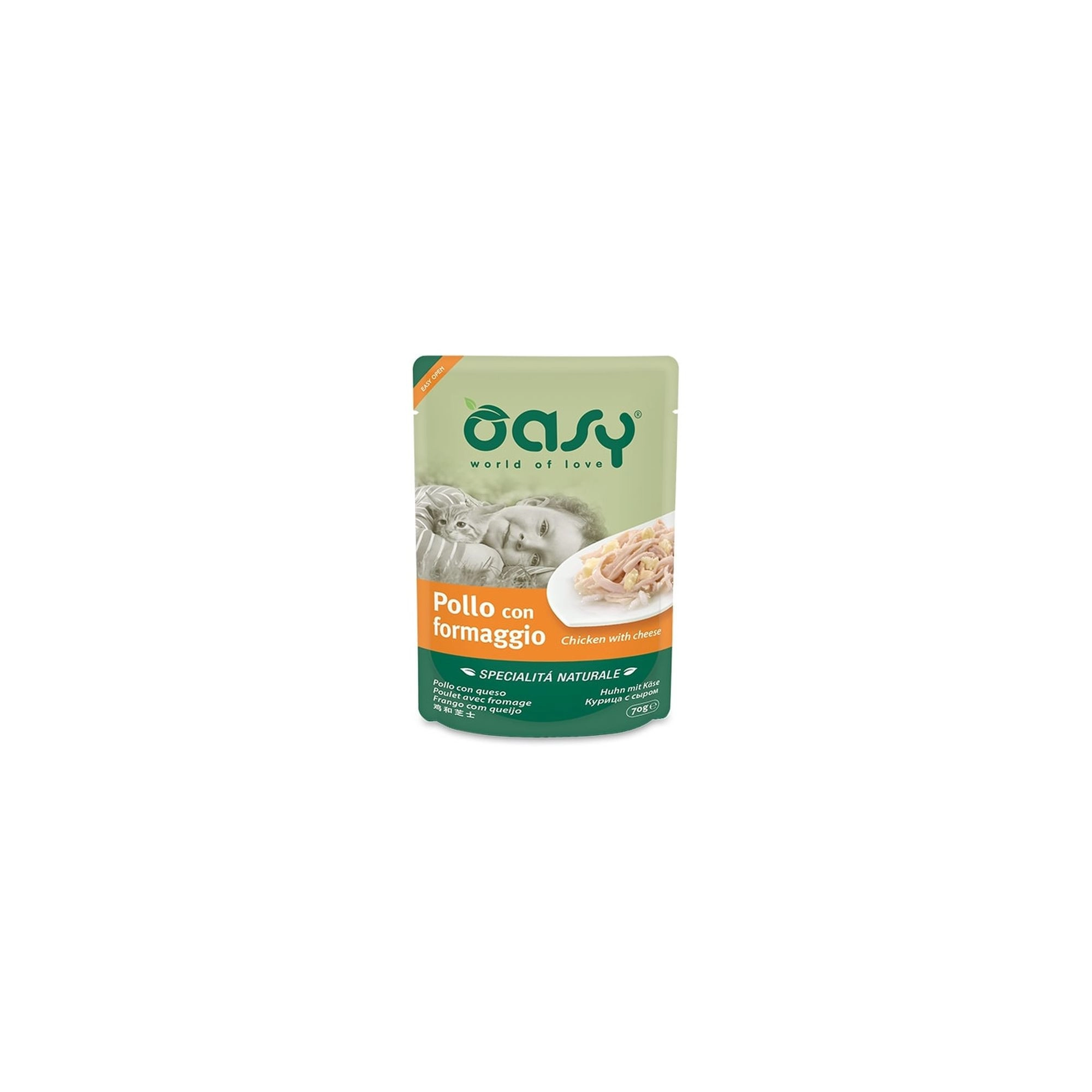 Oasy Cat Alutasak Natural Chicken & Cheese 70g