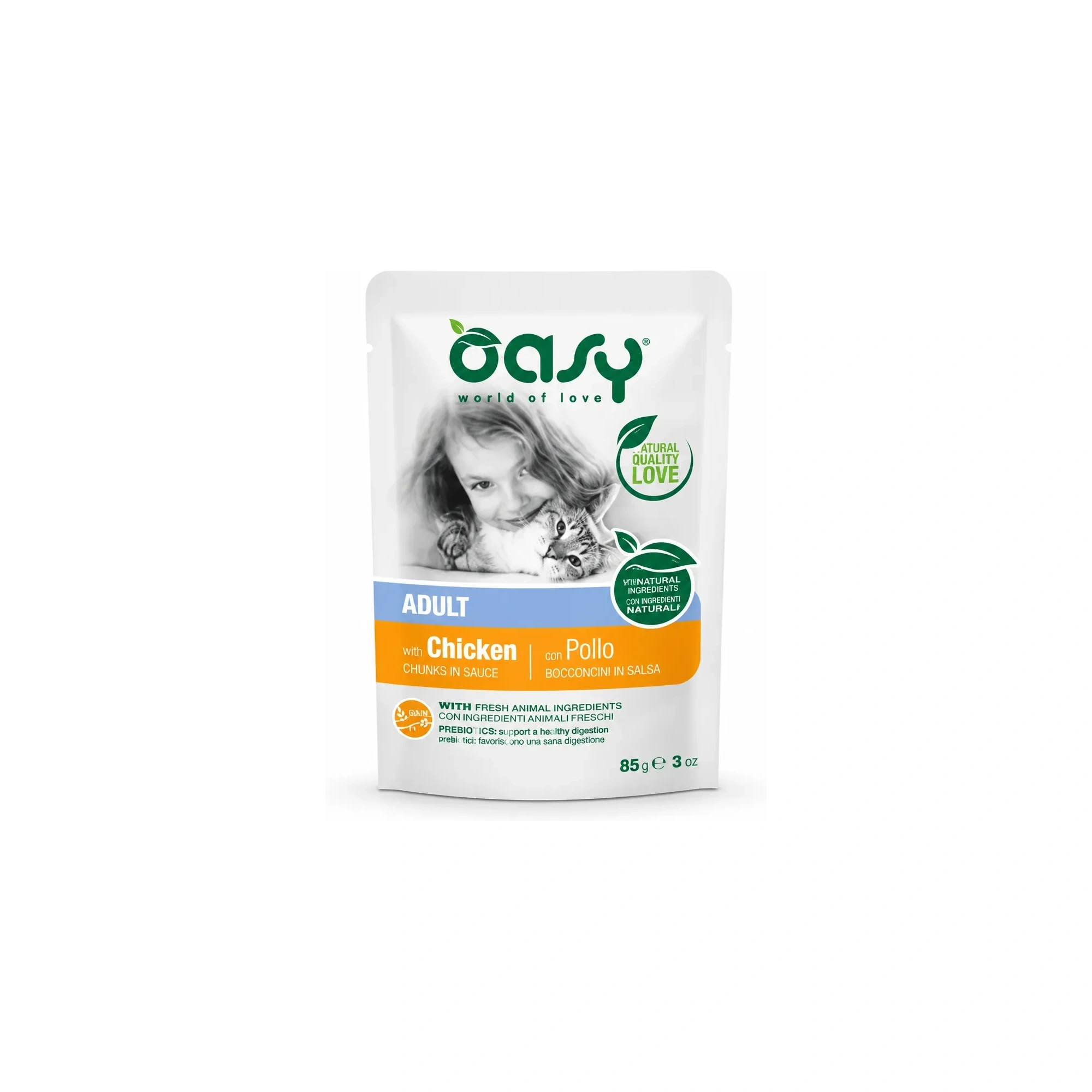 Oasy Cat Alutasakos Chunks in Gravy Adult Chicken 85g
