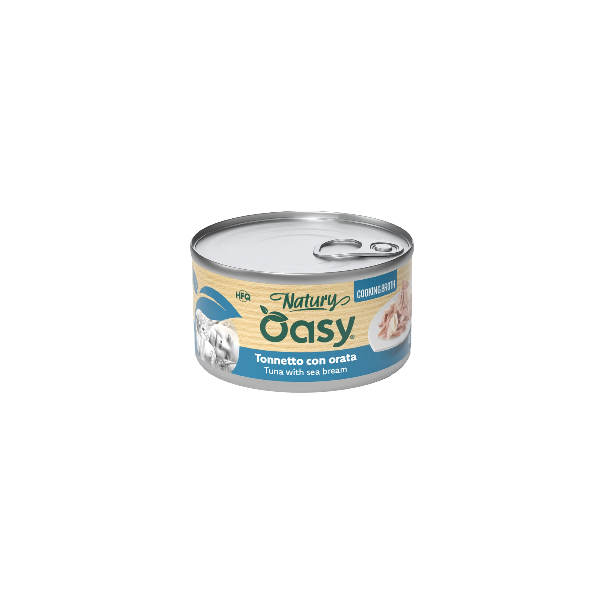 Oasy Cat Konzerv Natury Cooking Broth Tuna with seabream Adult 85g