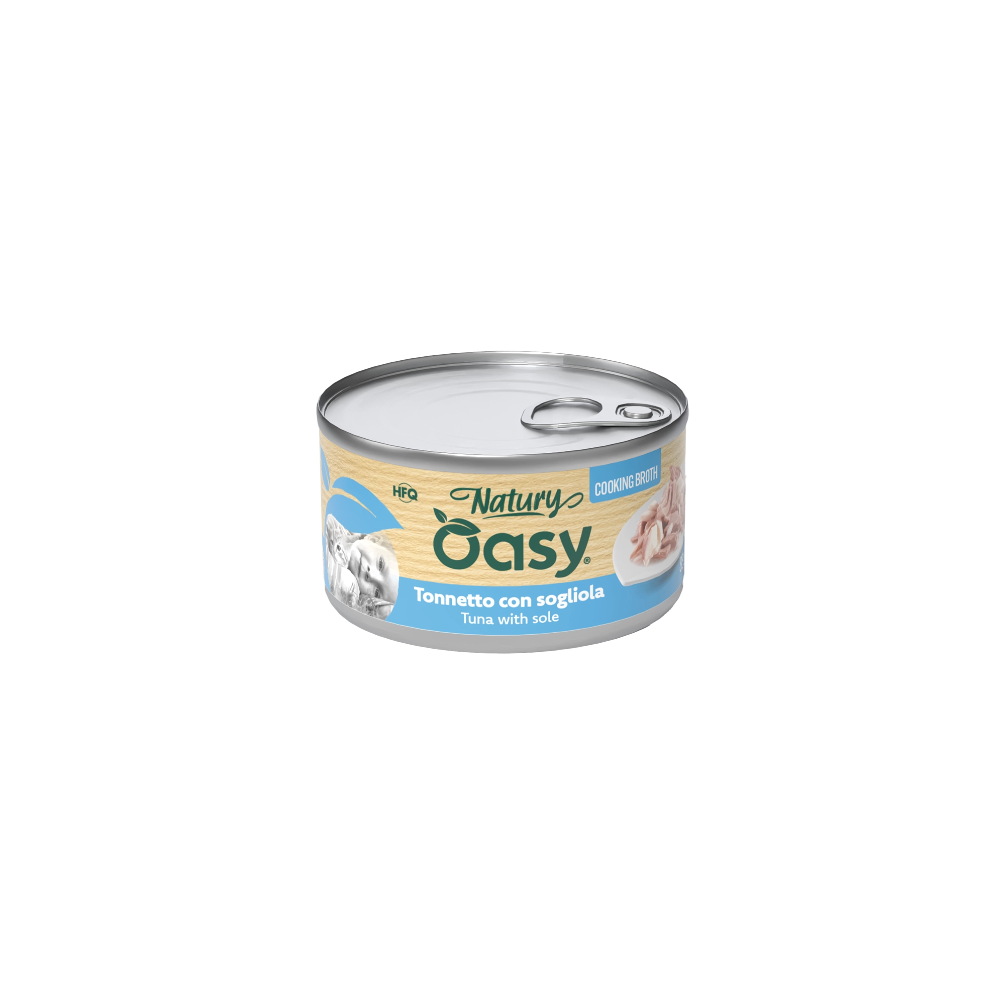 Oasy Cat Konzerv Natury Cooking Broth Tuna with sole Adult 85g