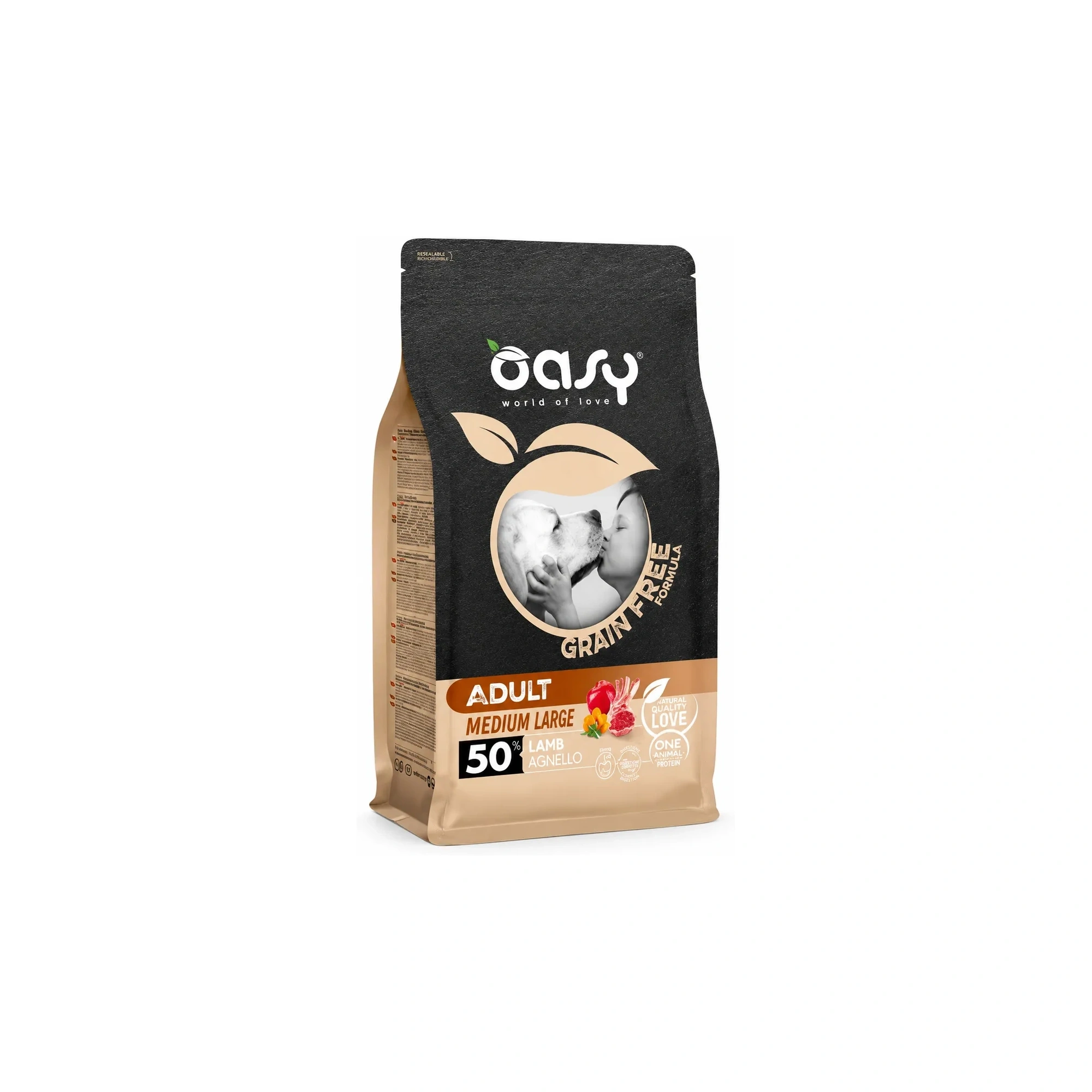 Oasy Dog GF Adult Medium/Large Lamb 2,5kg