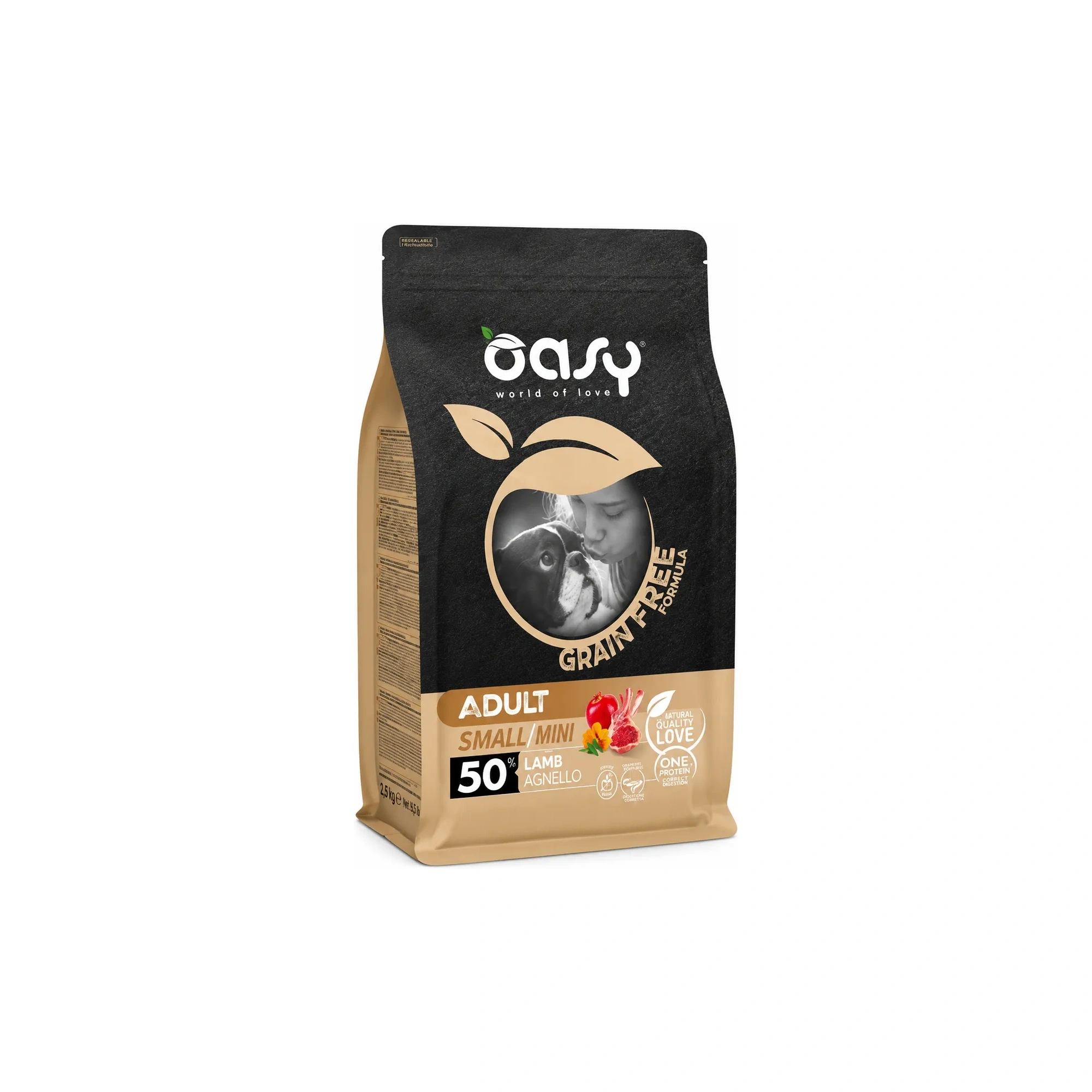 Oasy Dog GF Adult Small/Mini Lamb 2,5kg