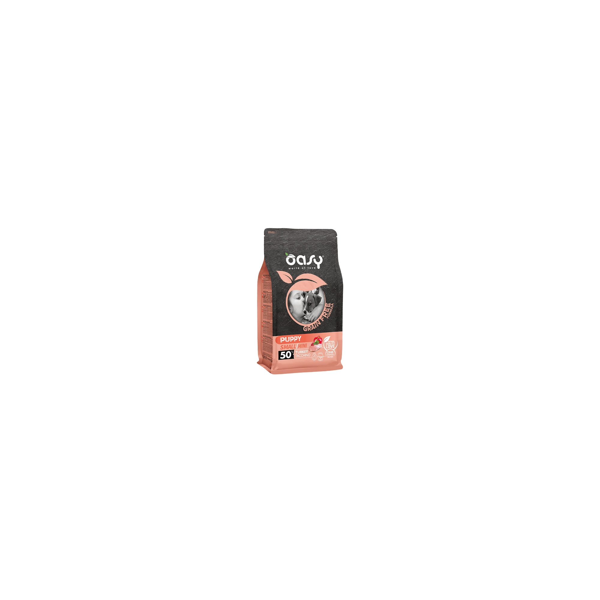 Oasy Dog GF Puppy Small/Mini Turkey 800g