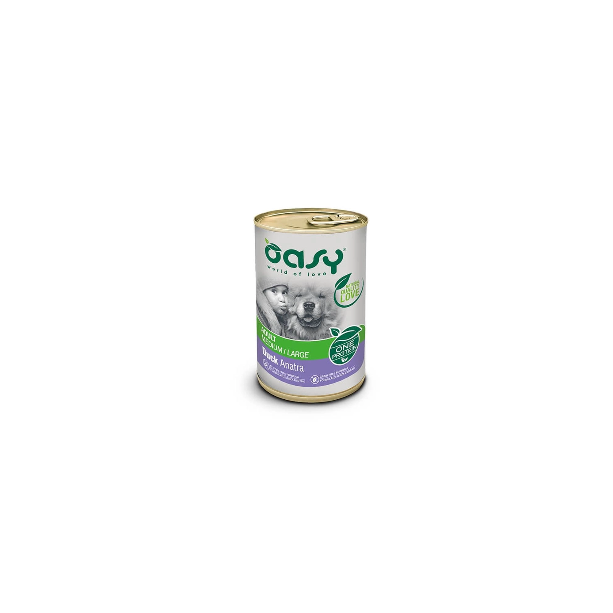 Oasy Dog Konzerv OP Adult Medium/Large Duck 400g
