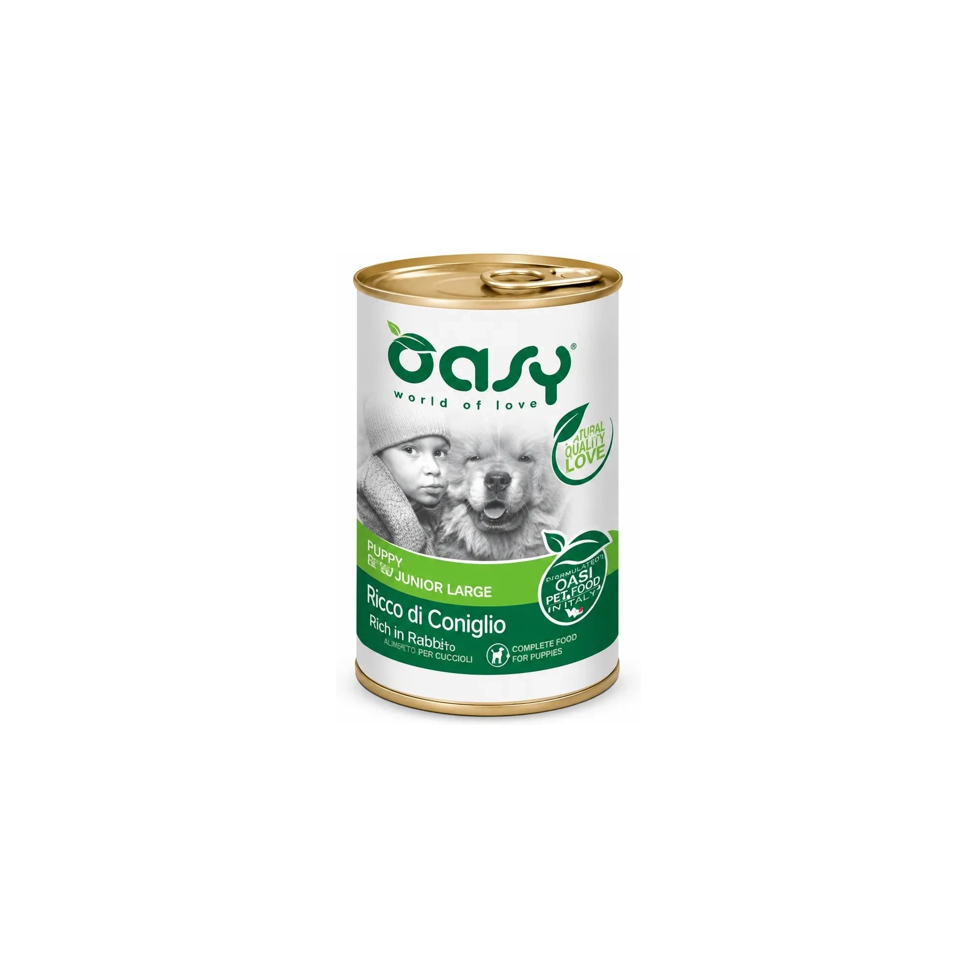 Oasy Dog Konzerv OP Adult Medium/Large Rabbit 400g