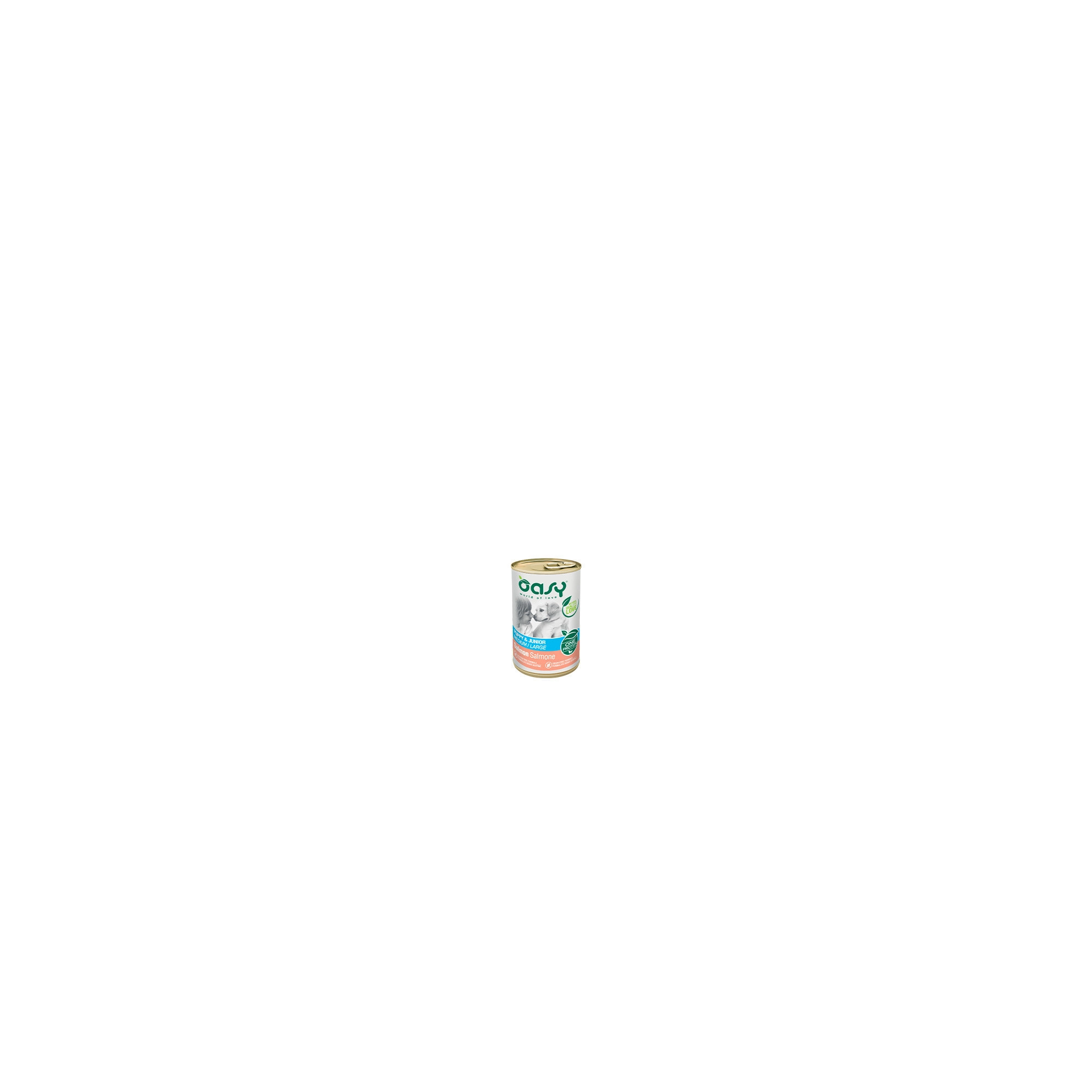 Oasy Dog Konzerv OP Puppy & Junior Medium/Large Salmon 400g