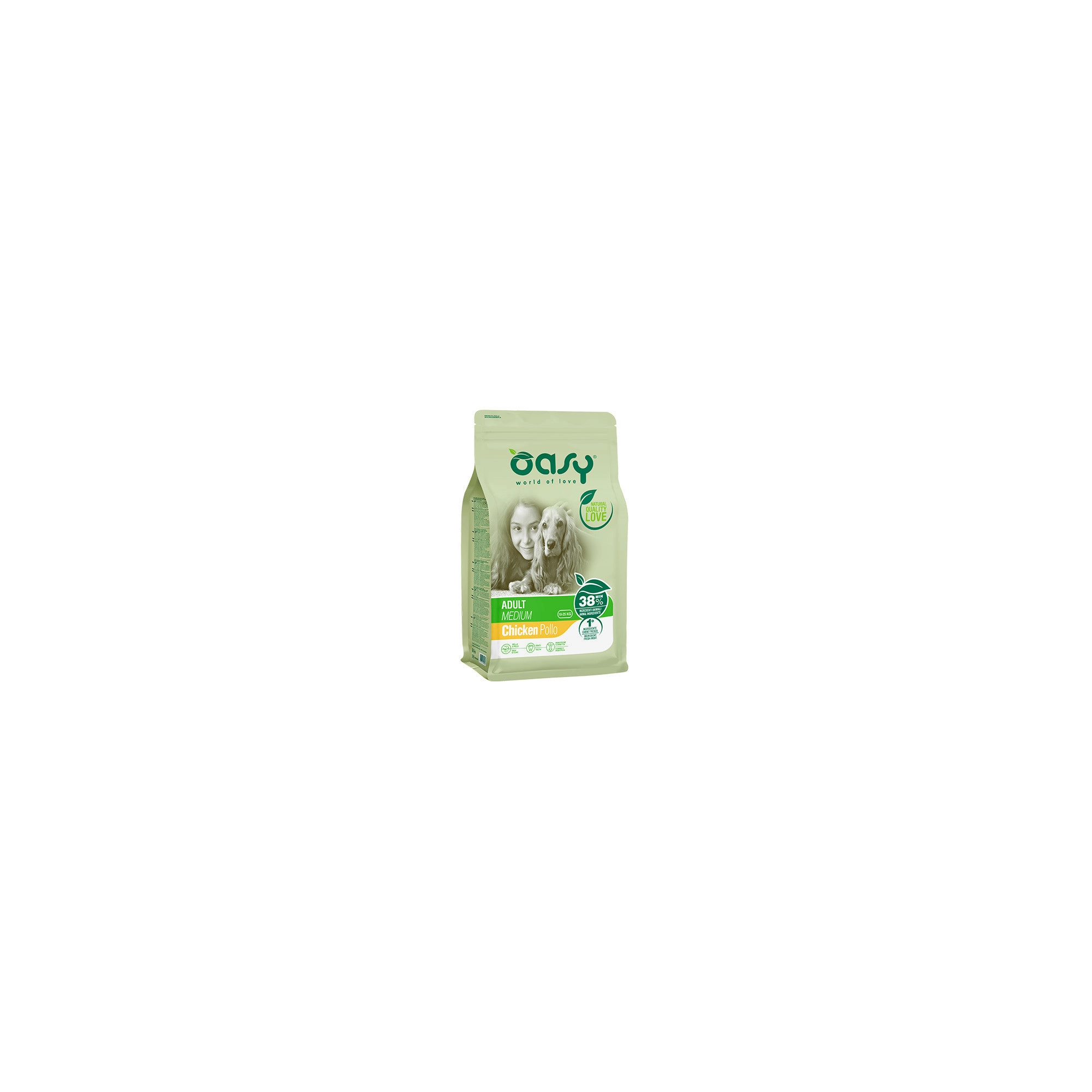 Oasy Dog Lifestage Adult Medium 12kg