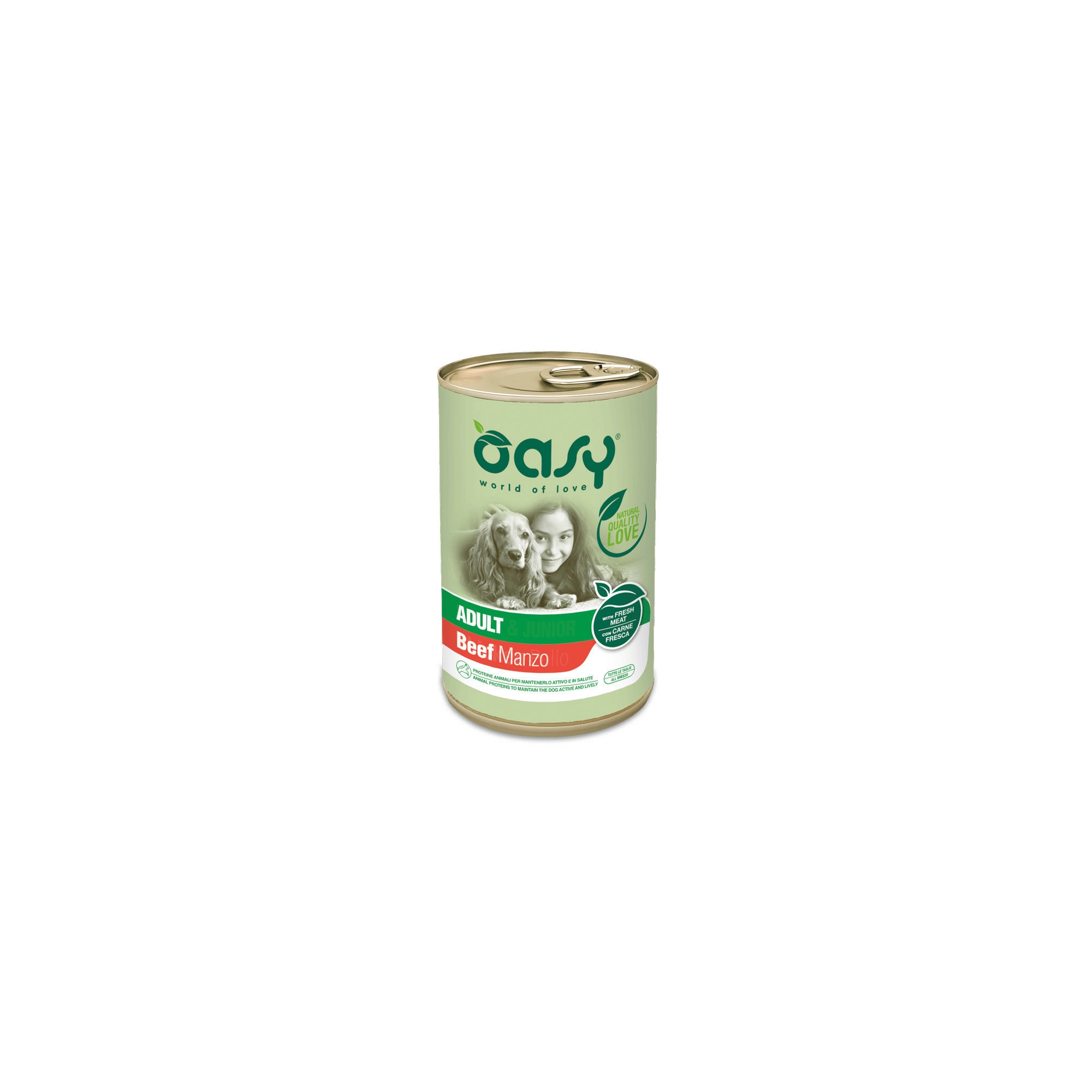 Oasy Dog Lifestage Adult paté Beef All Breeds 400g