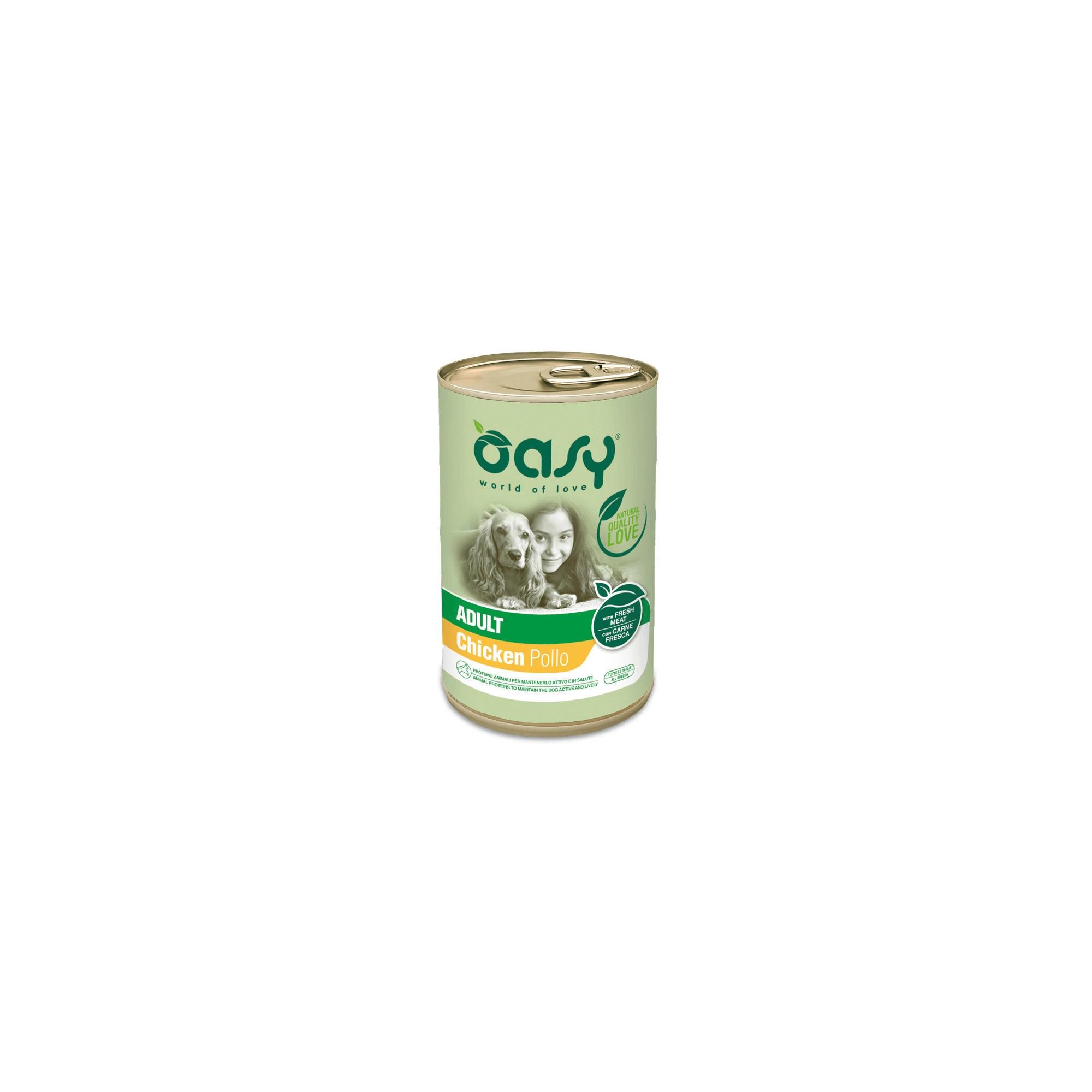 Oasy Dog Lifestage Adult paté Chicken All Breeds 400g